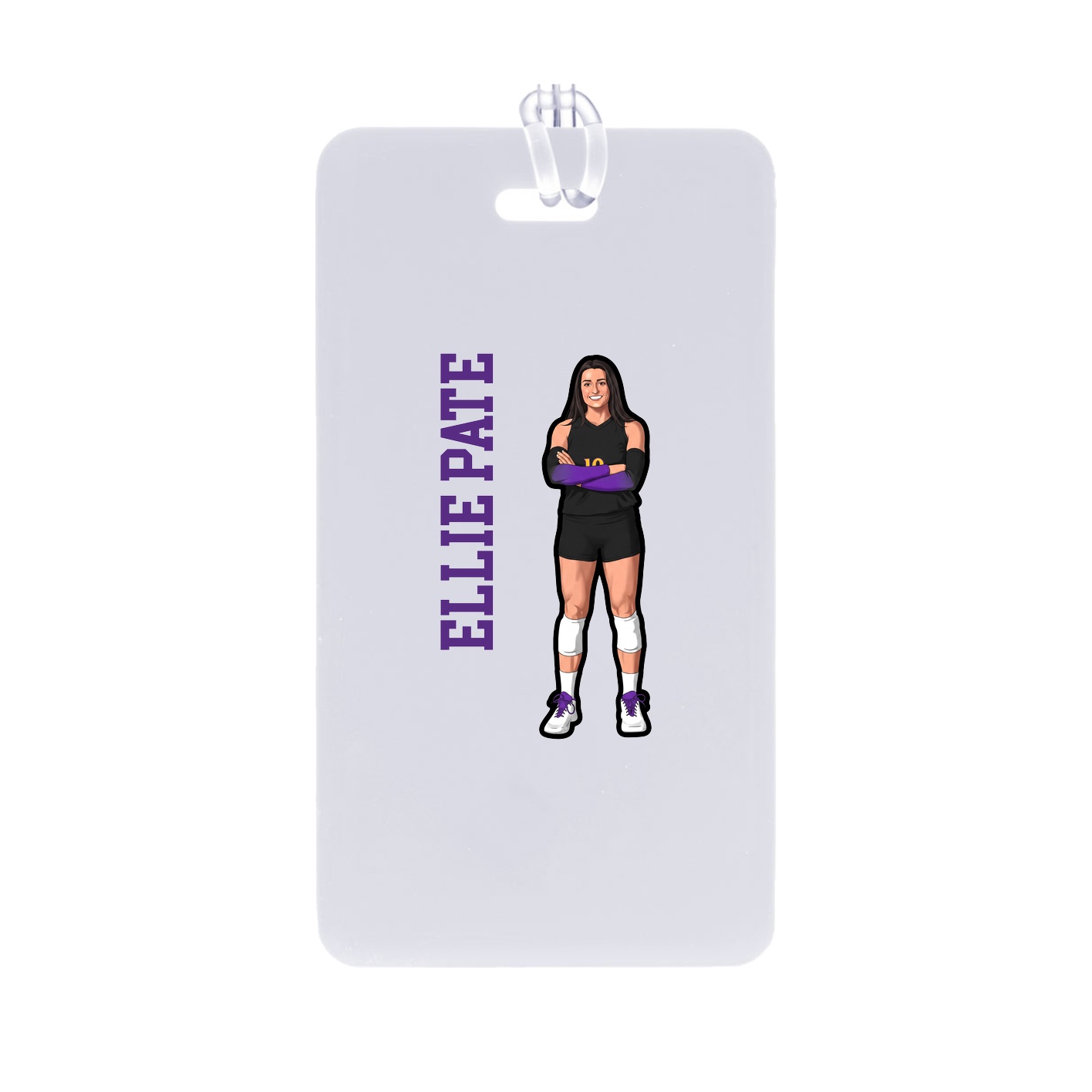 Bag Tag — Name Vertical in Classic