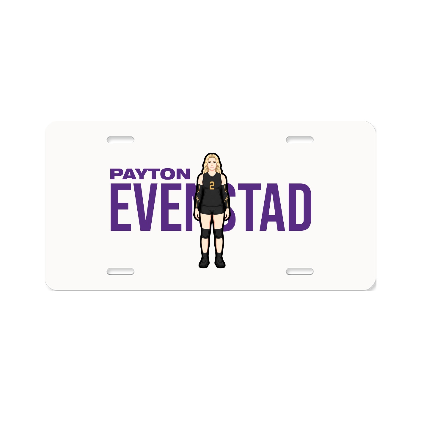 License Plate — Player Name in Classic