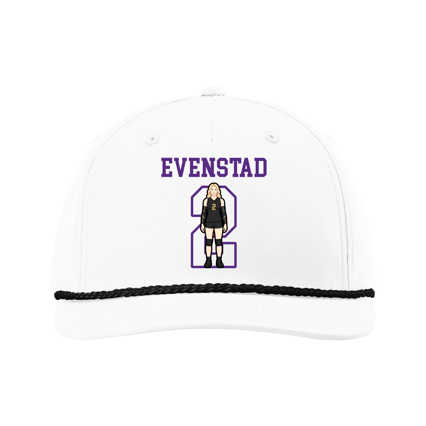 Five-Panel Classic Rope Cap — Shirsey in White