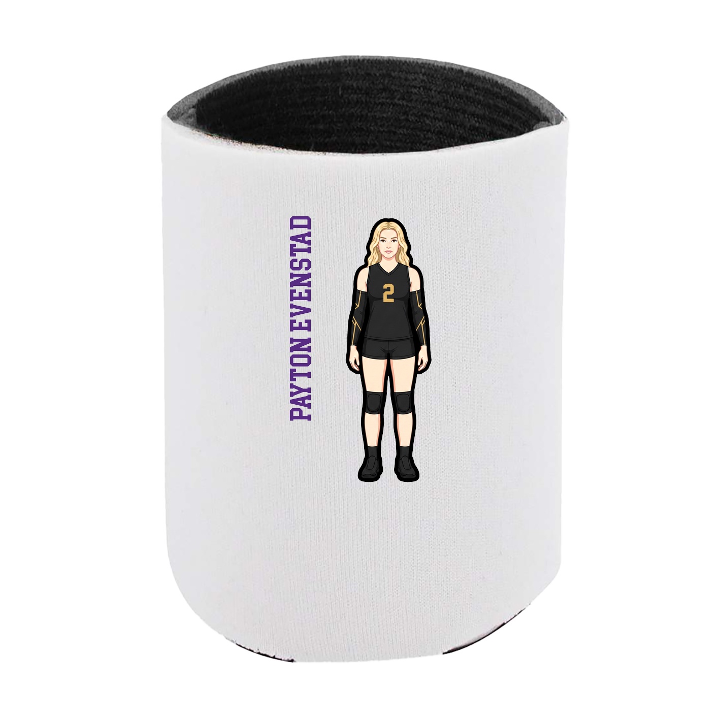 Can Holder — Name Vertical in White