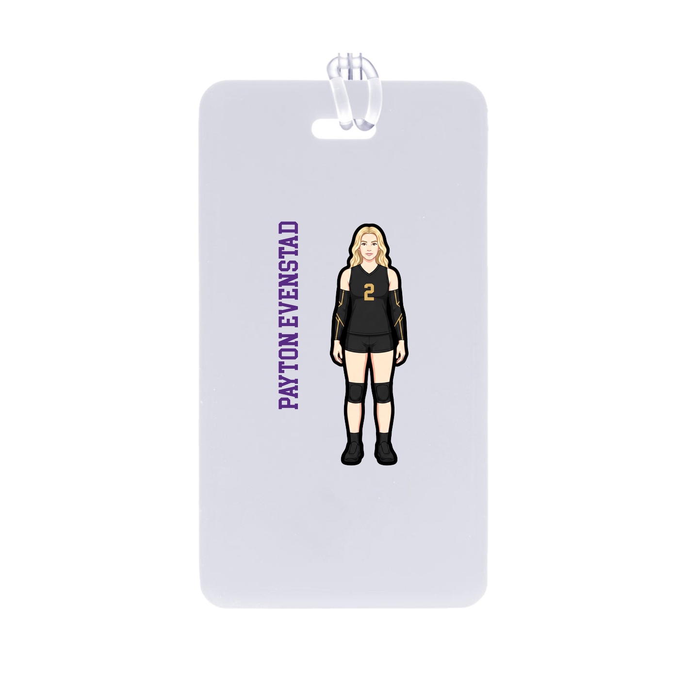 Bag Tag — Name Vertical in Classic