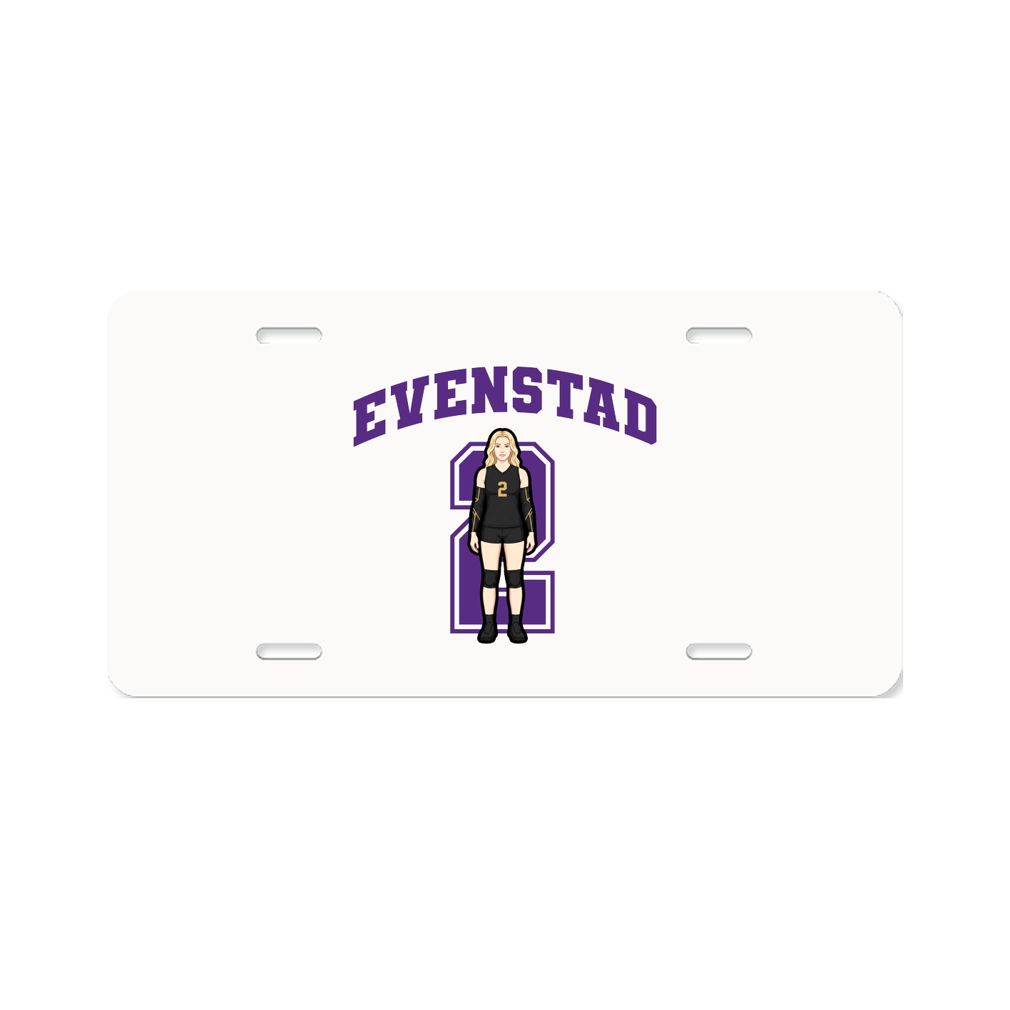 License Plate — Number in Classic