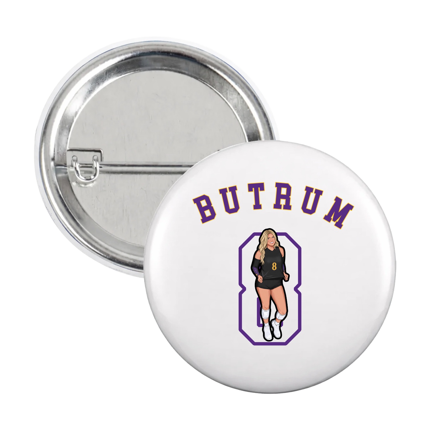 Game Day Button — Shirsey Arch in White