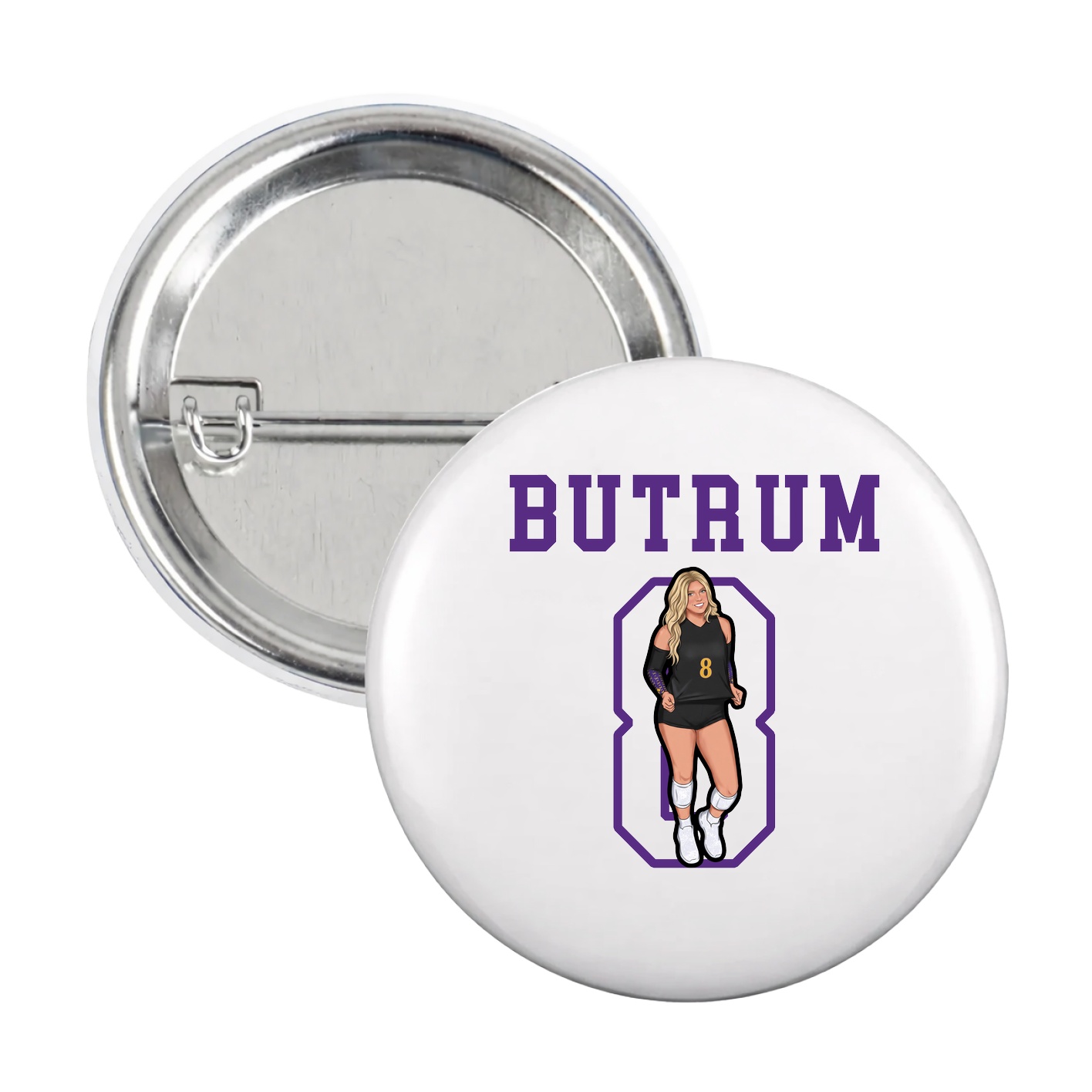 Game Day Button — Shirsey in White