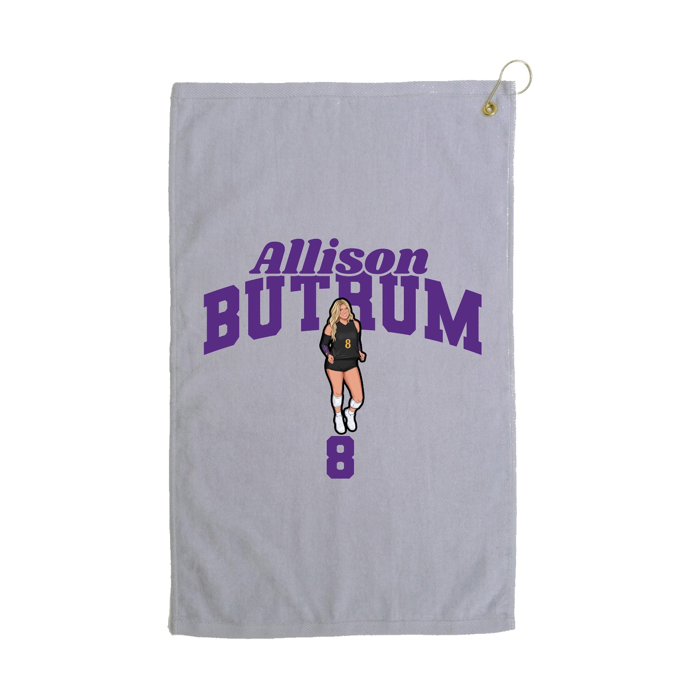 Golf Towel — Signature Arch in Grey