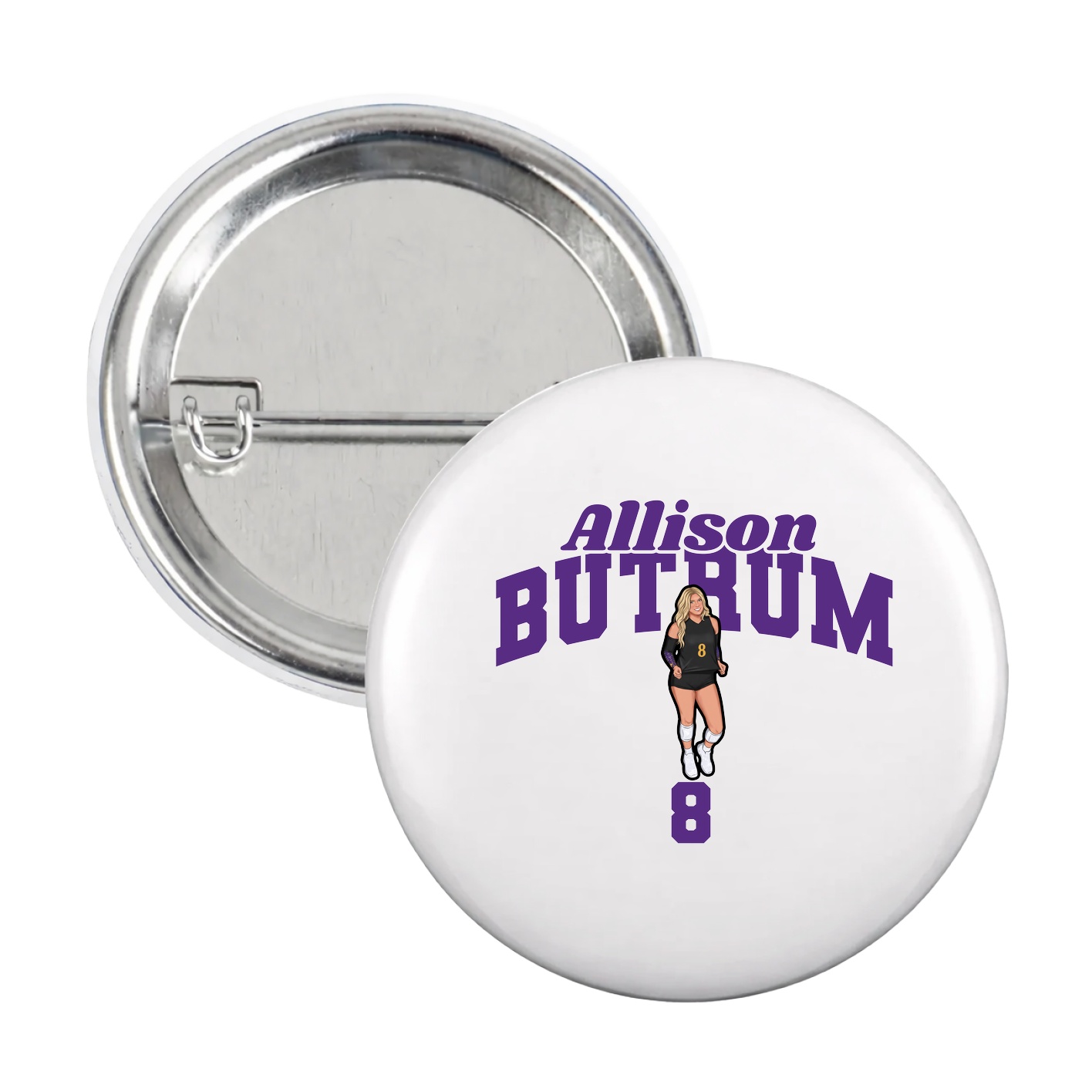 Game Day Button — Signature Arch in White