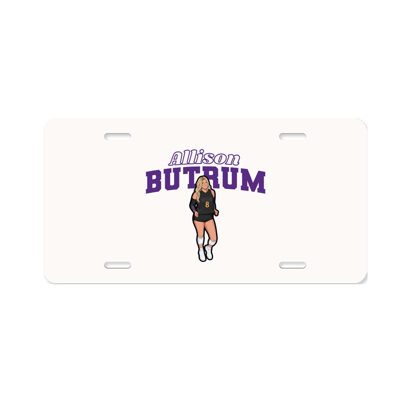License Plate — Name Arch in Classic