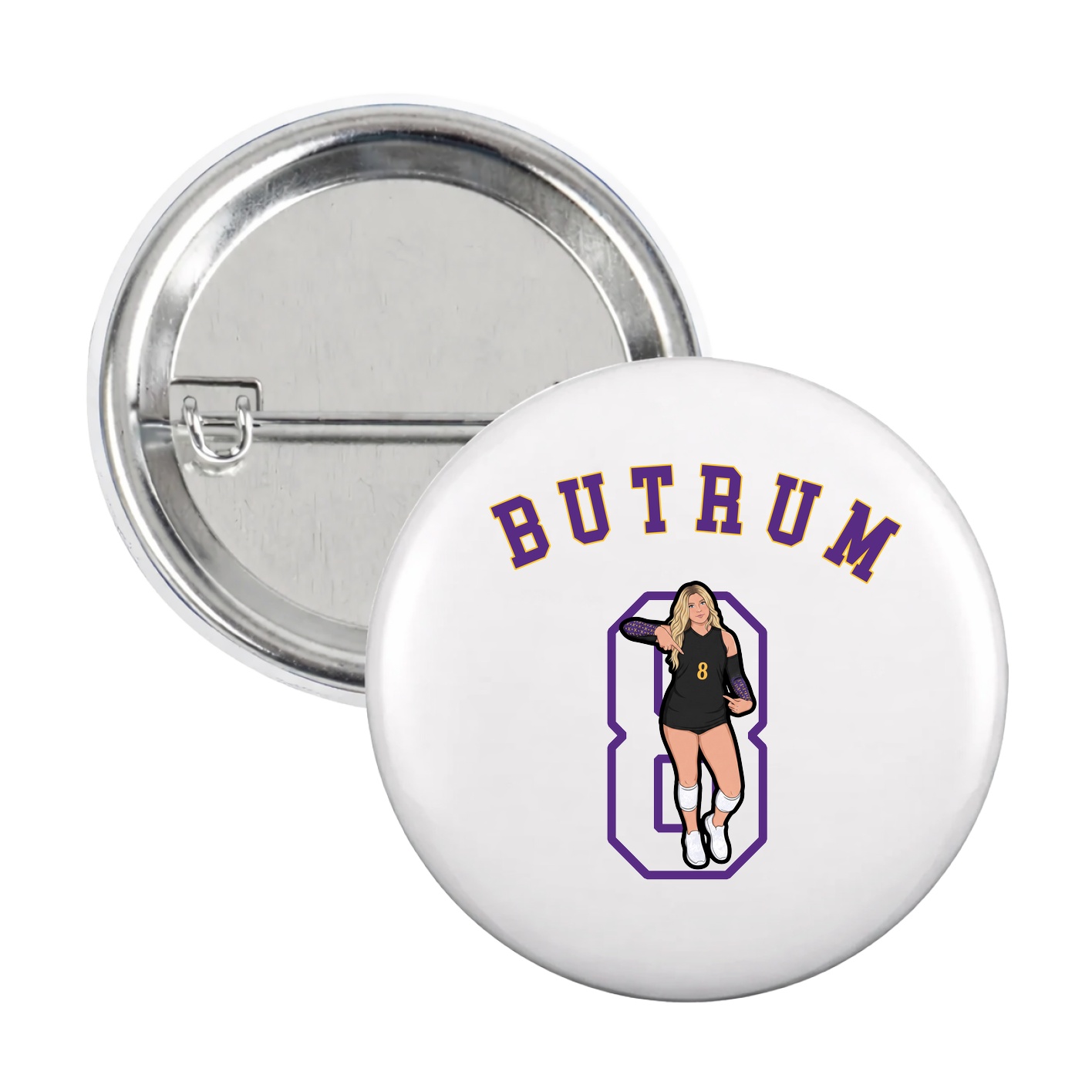 Game Day Button — Shirsey Arch in White