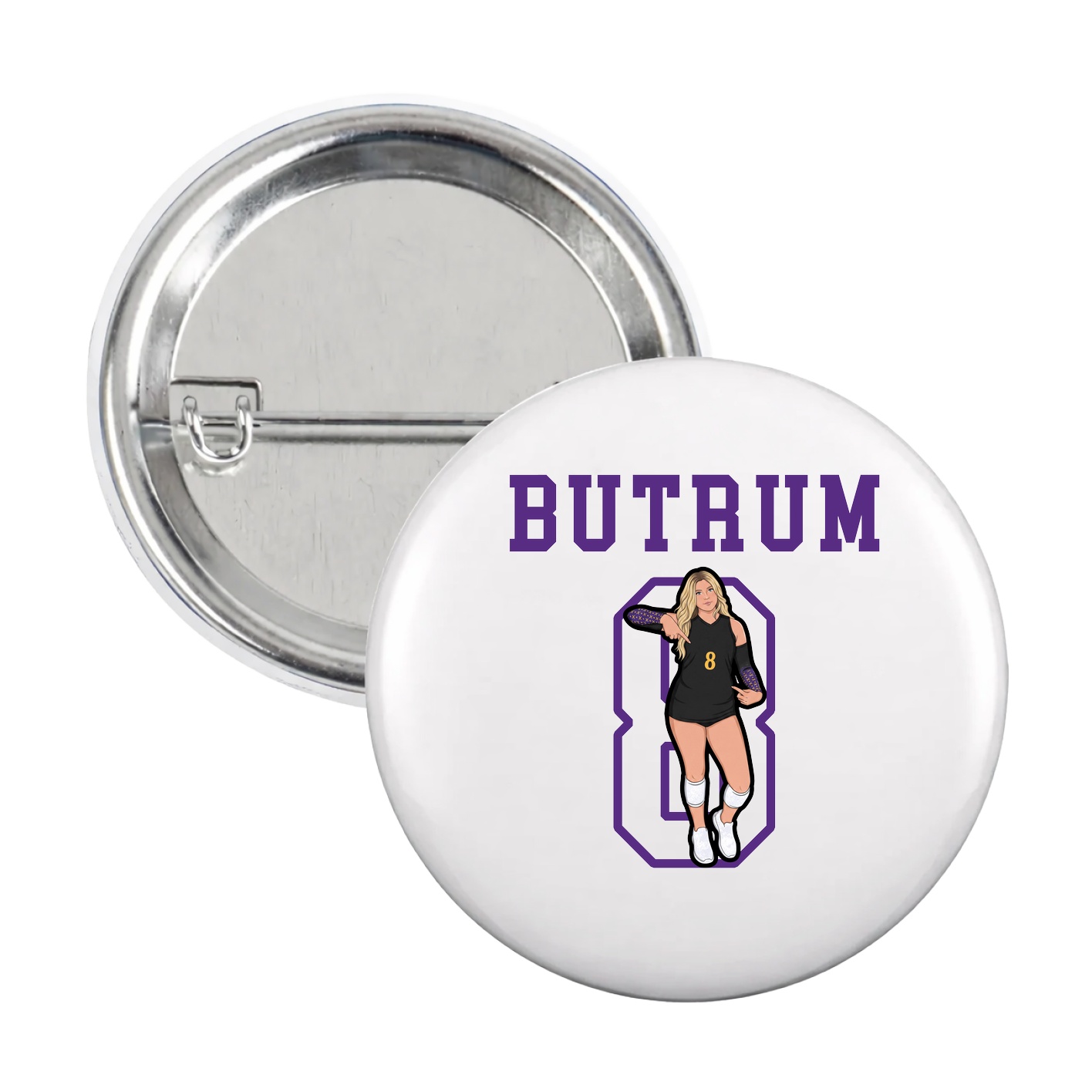 Game Day Button — Shirsey in White