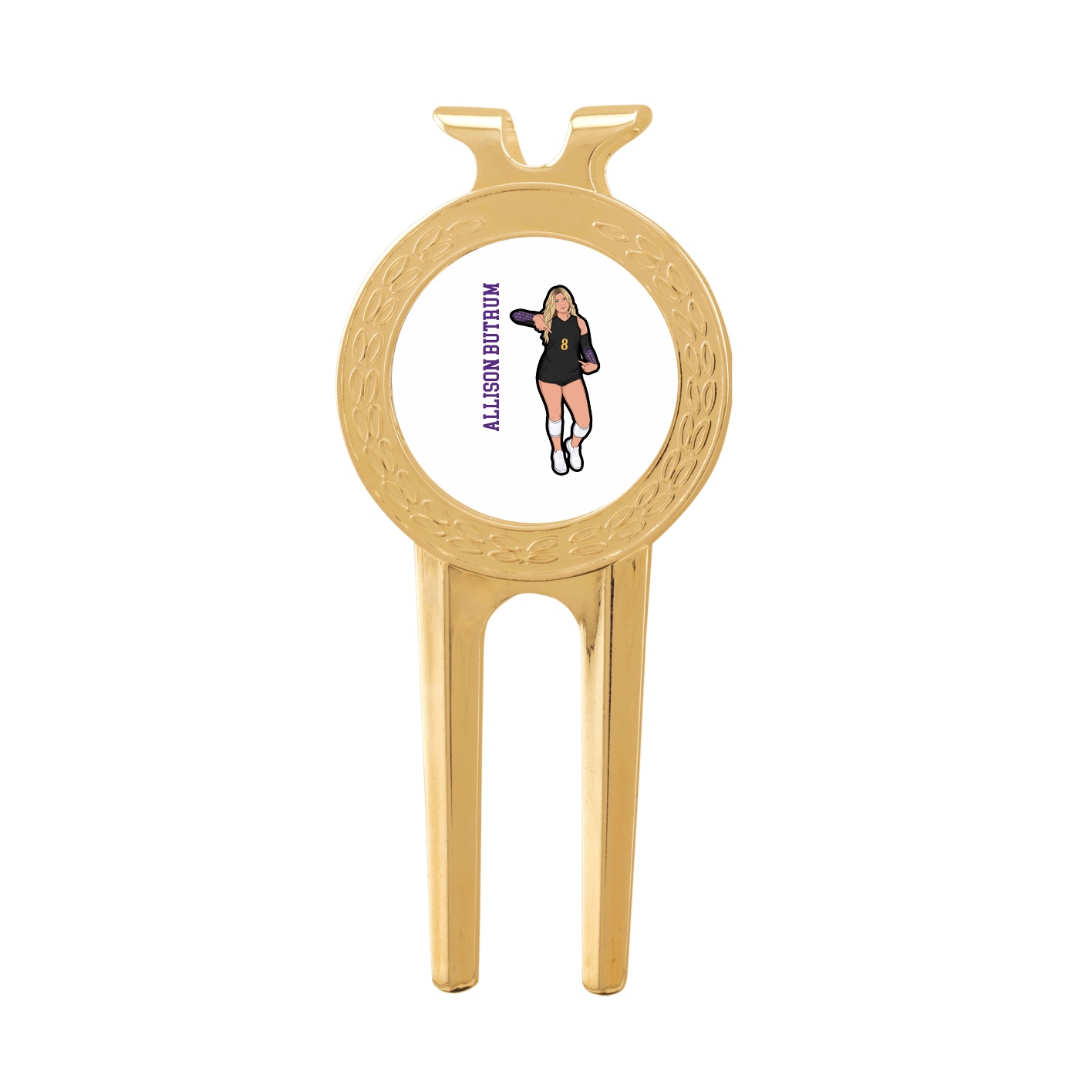 Divot Tool with Ball Marker — Name Vertical in Classic