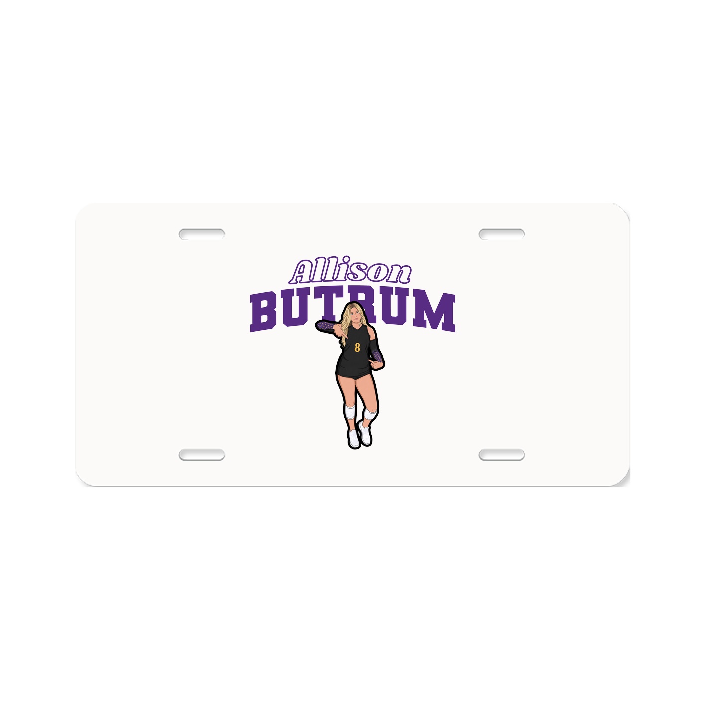 License Plate — Name Arch in Classic