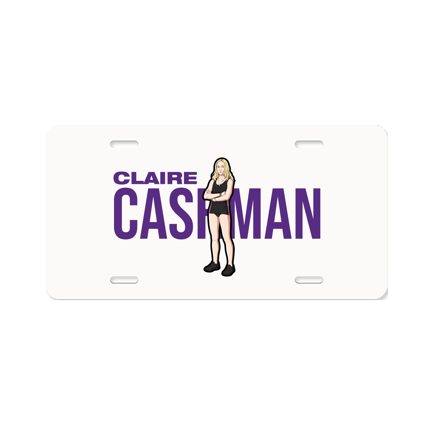 License Plate — Player Name in Classic