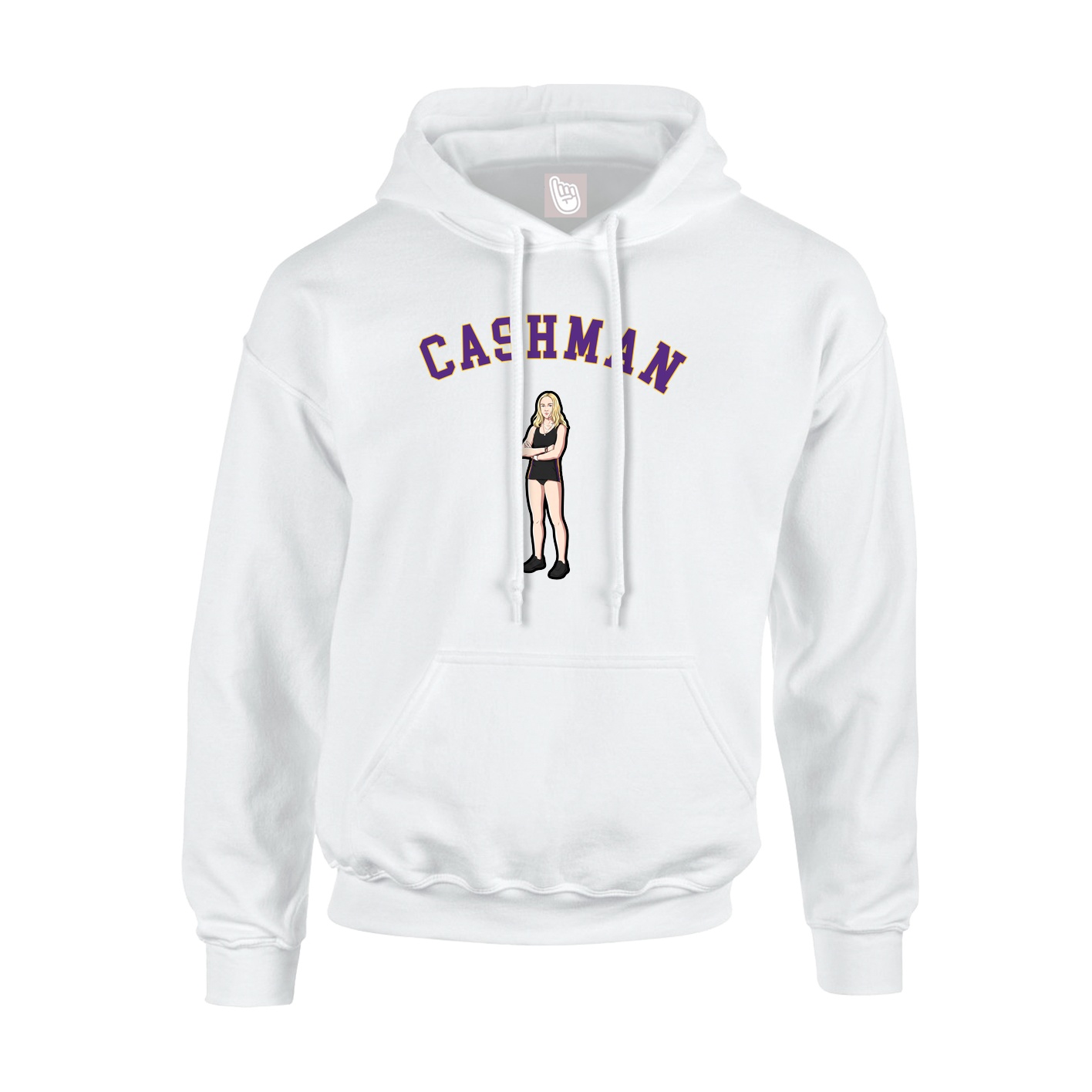 Youth Hoodie — Shirsey Arch in White