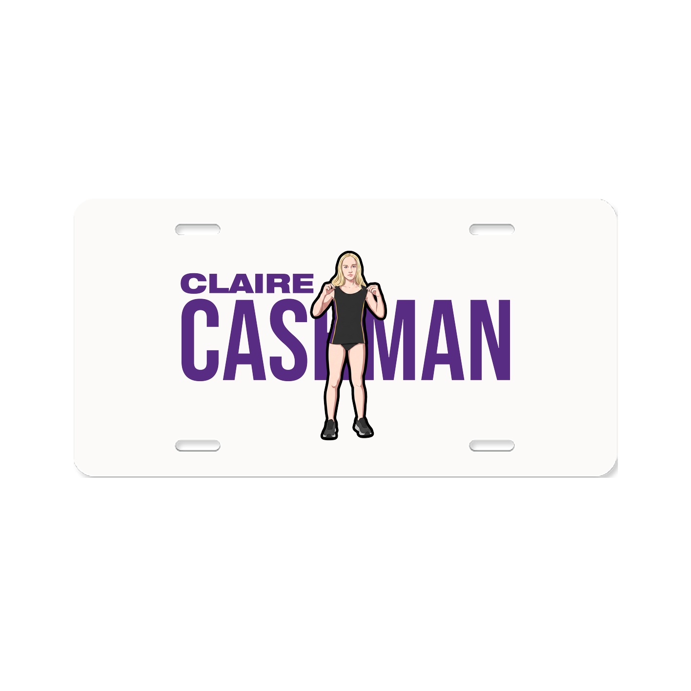 License Plate — Player Name in Classic