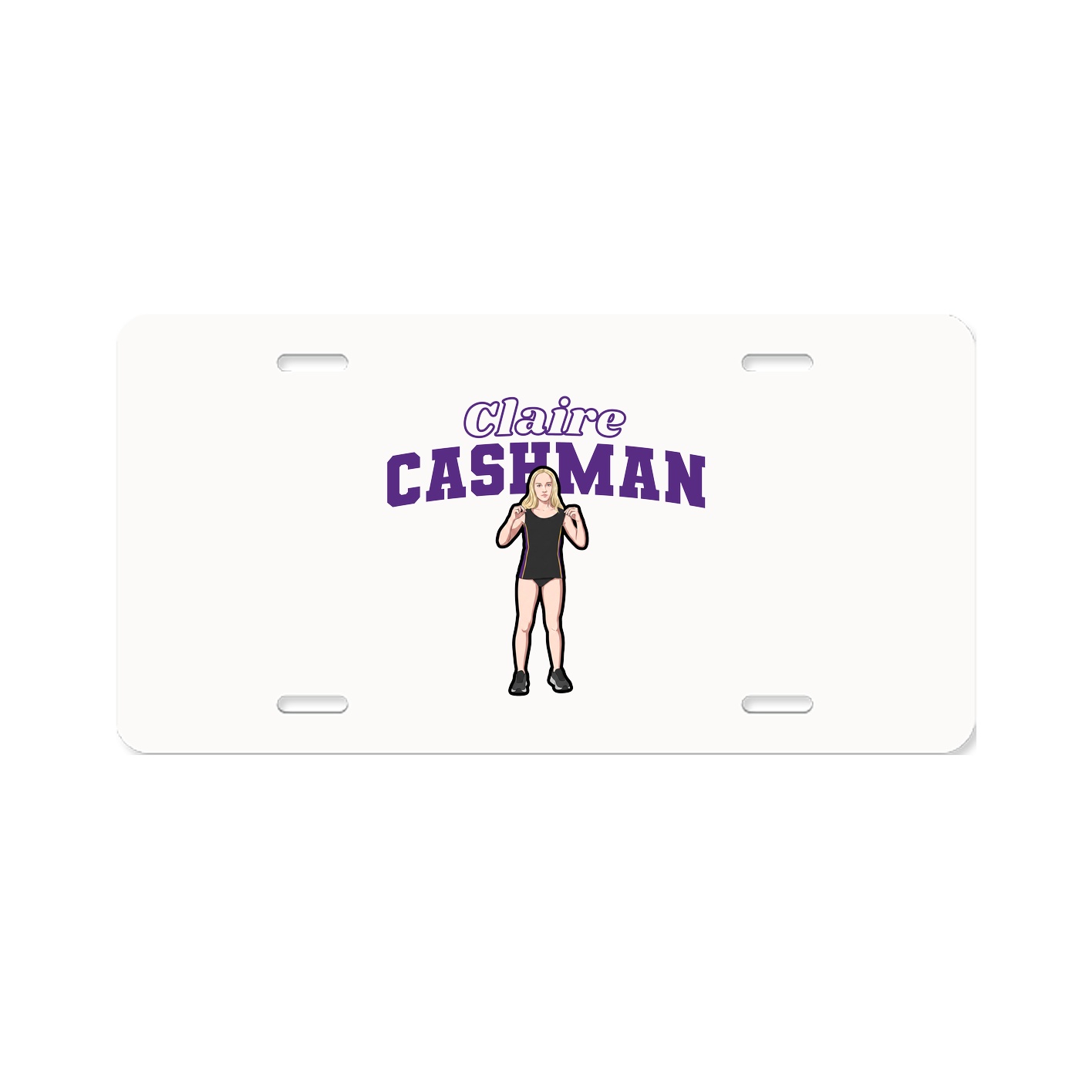 License Plate — Name Arch in Classic