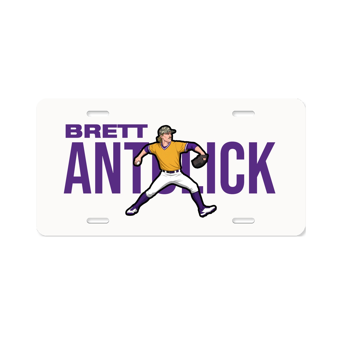 License Plate — Player Name in Classic