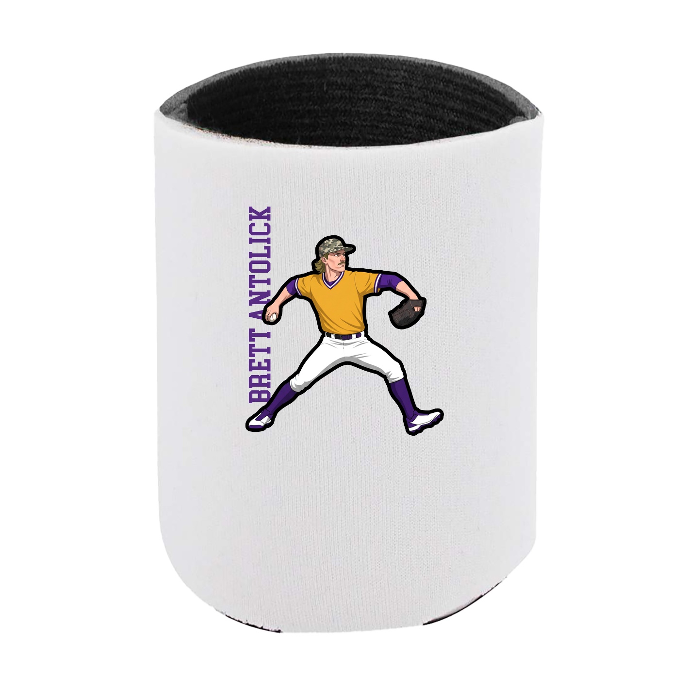 Can Holder — Name Vertical in White