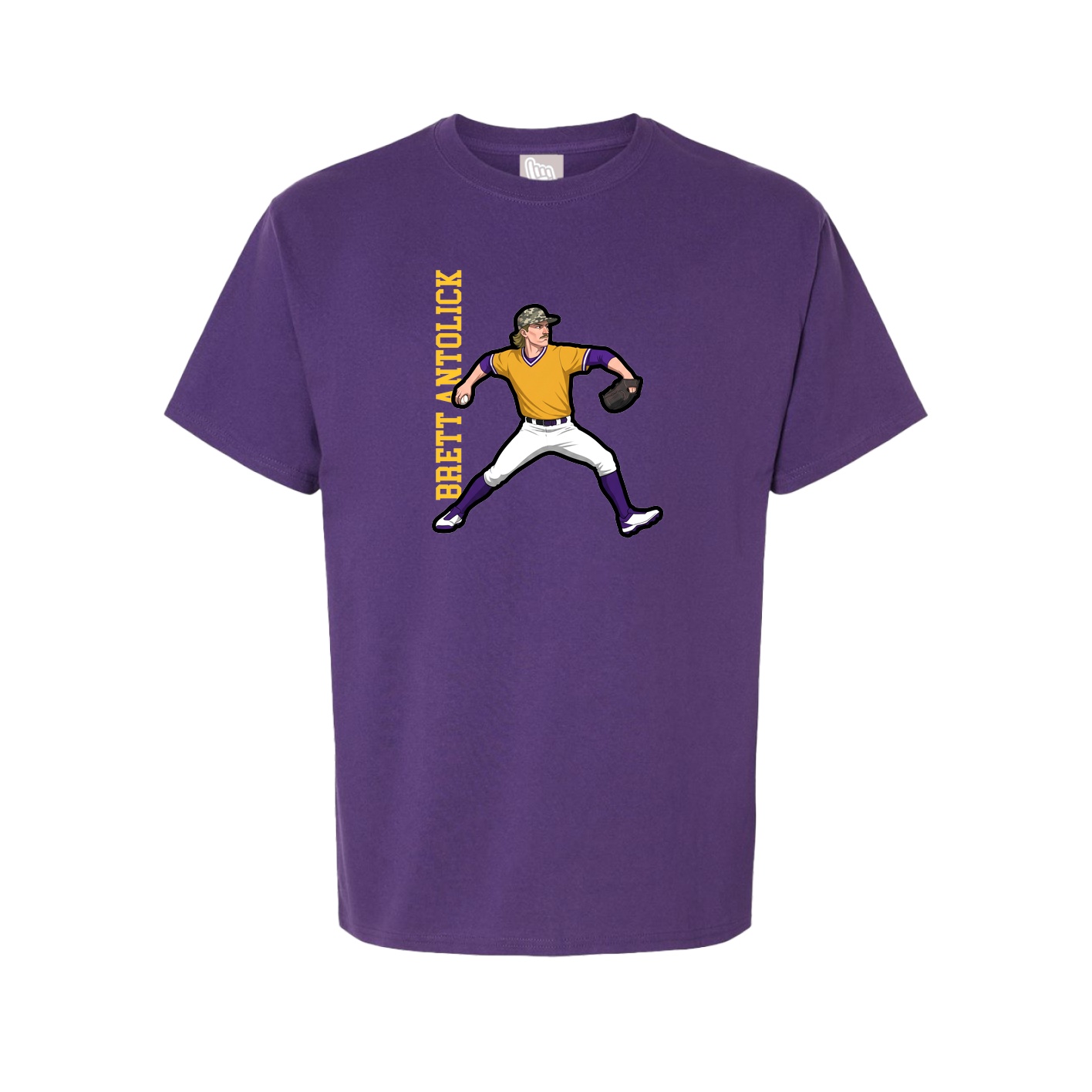 Tee — Name Vertical in Purple
