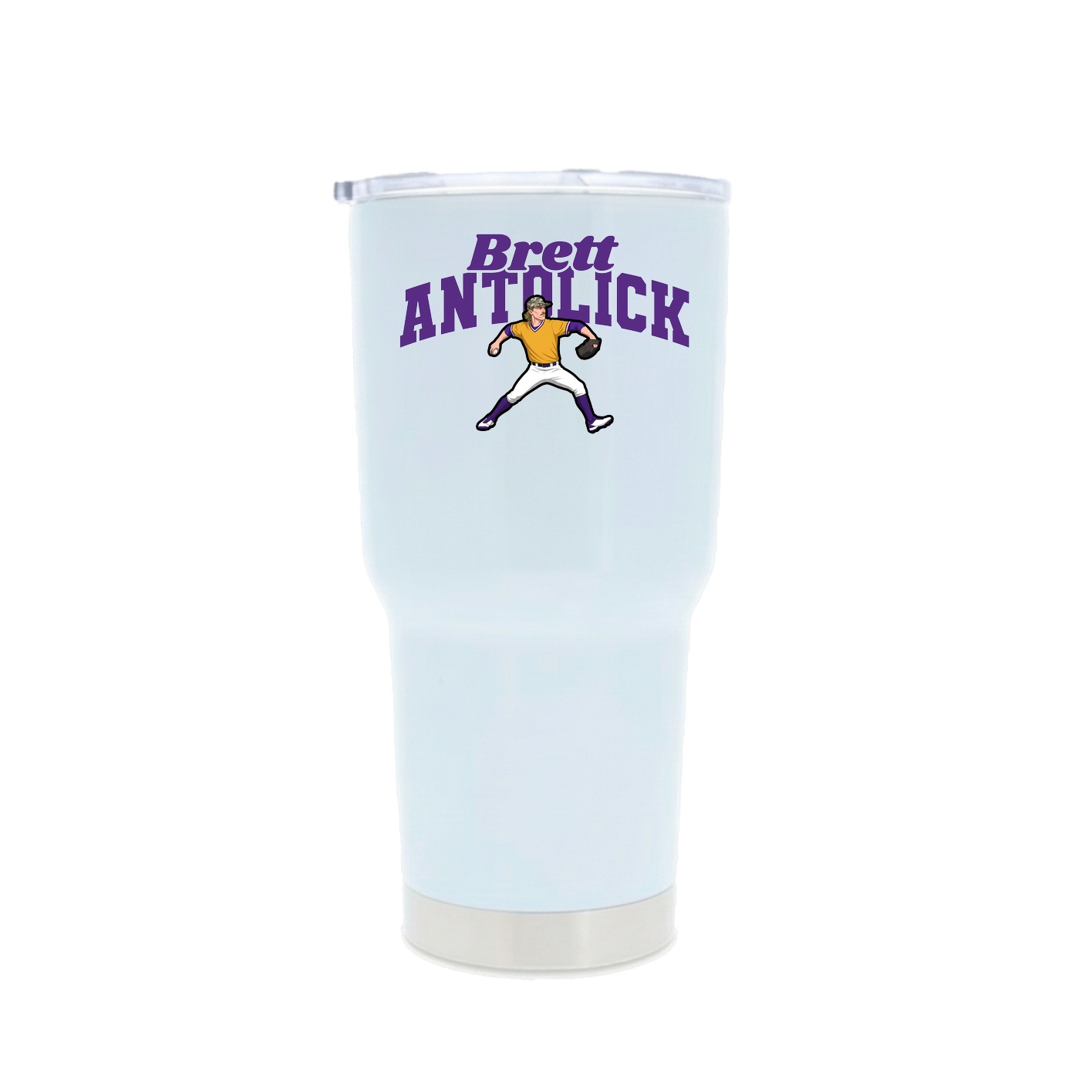 30oz Stainless Steel Tumbler — Signature Arch in White