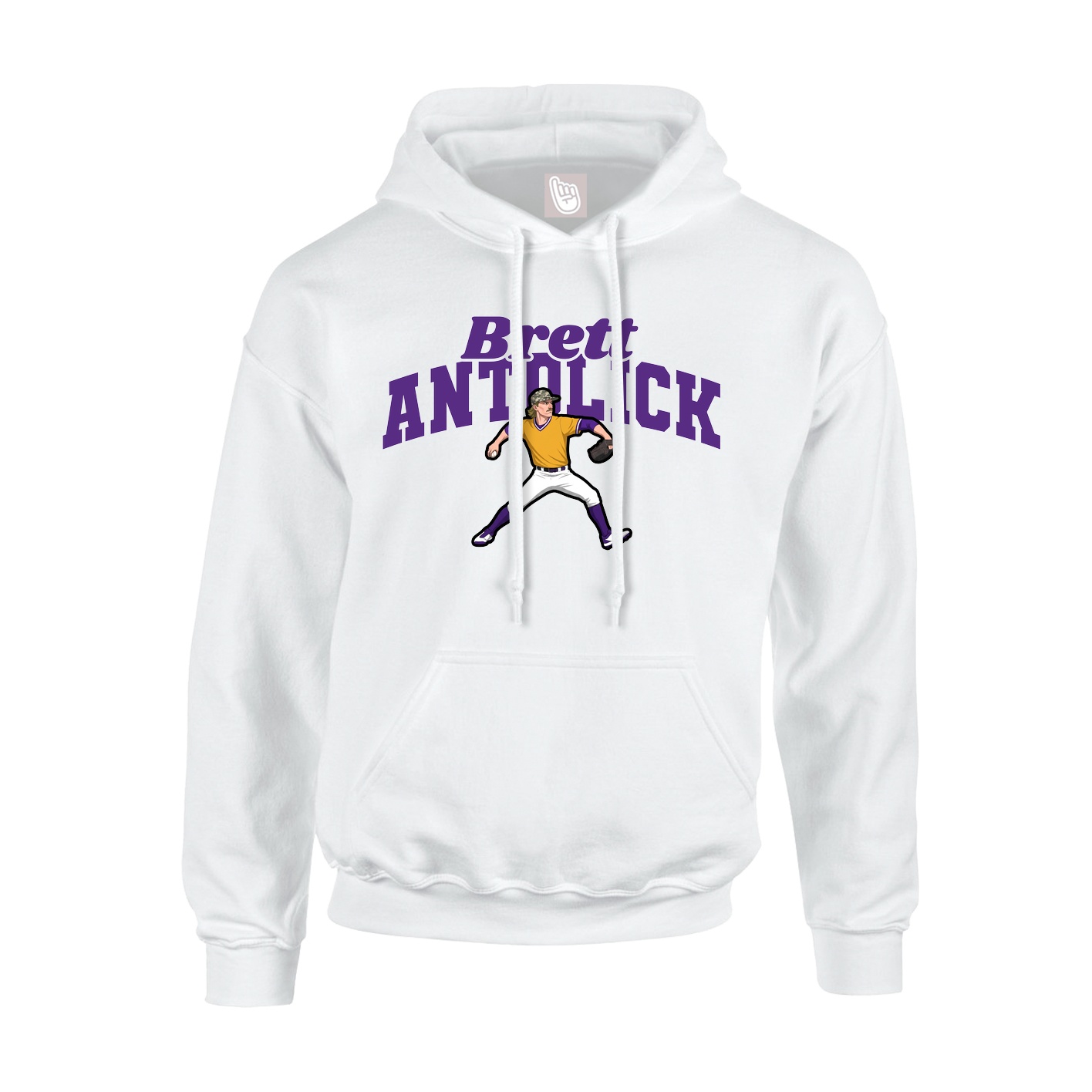 Youth Hoodie — Signature Arch in White