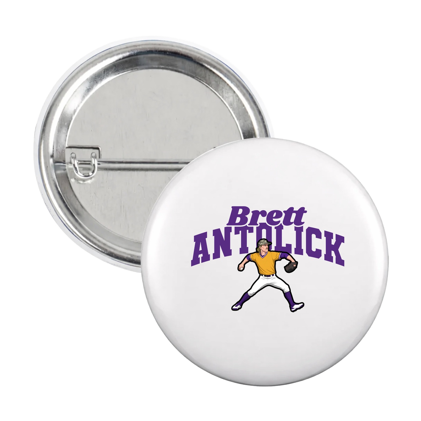 Game Day Button — Signature Arch in White