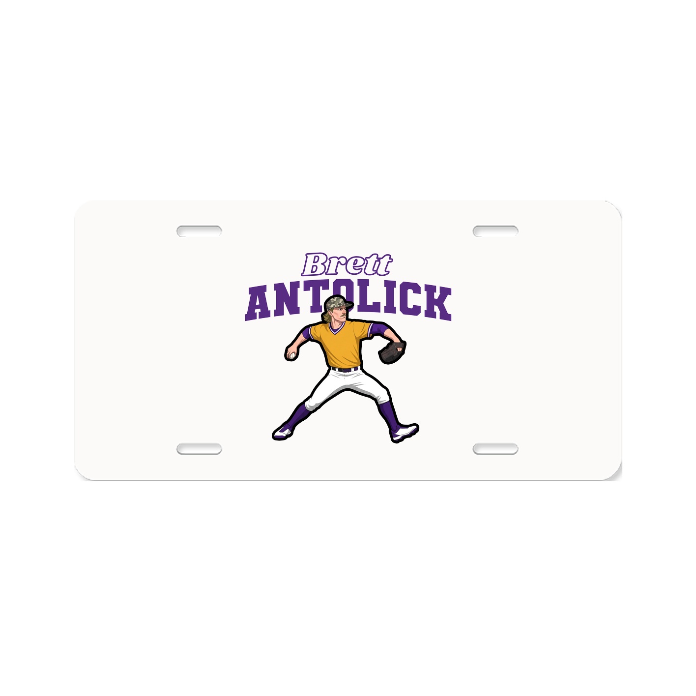 License Plate — Name Arch in Classic