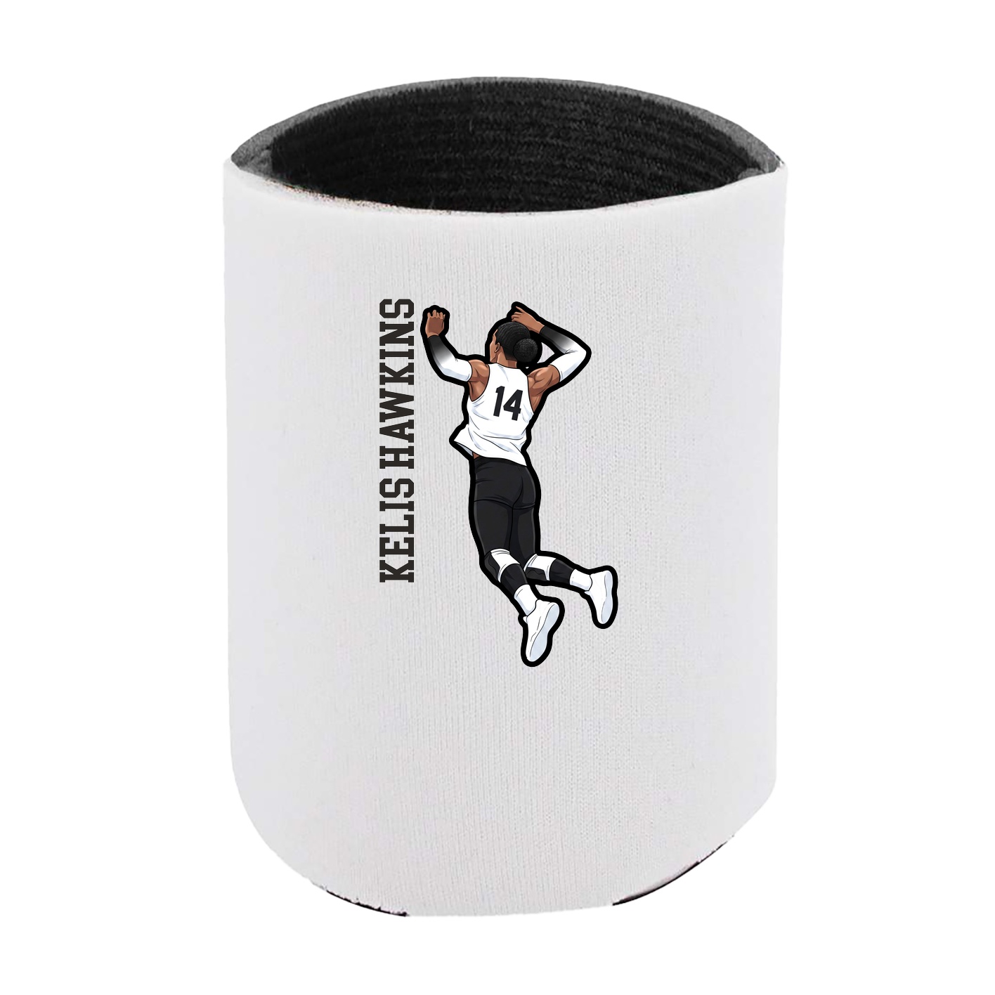 Can Holder — Name Vertical in White