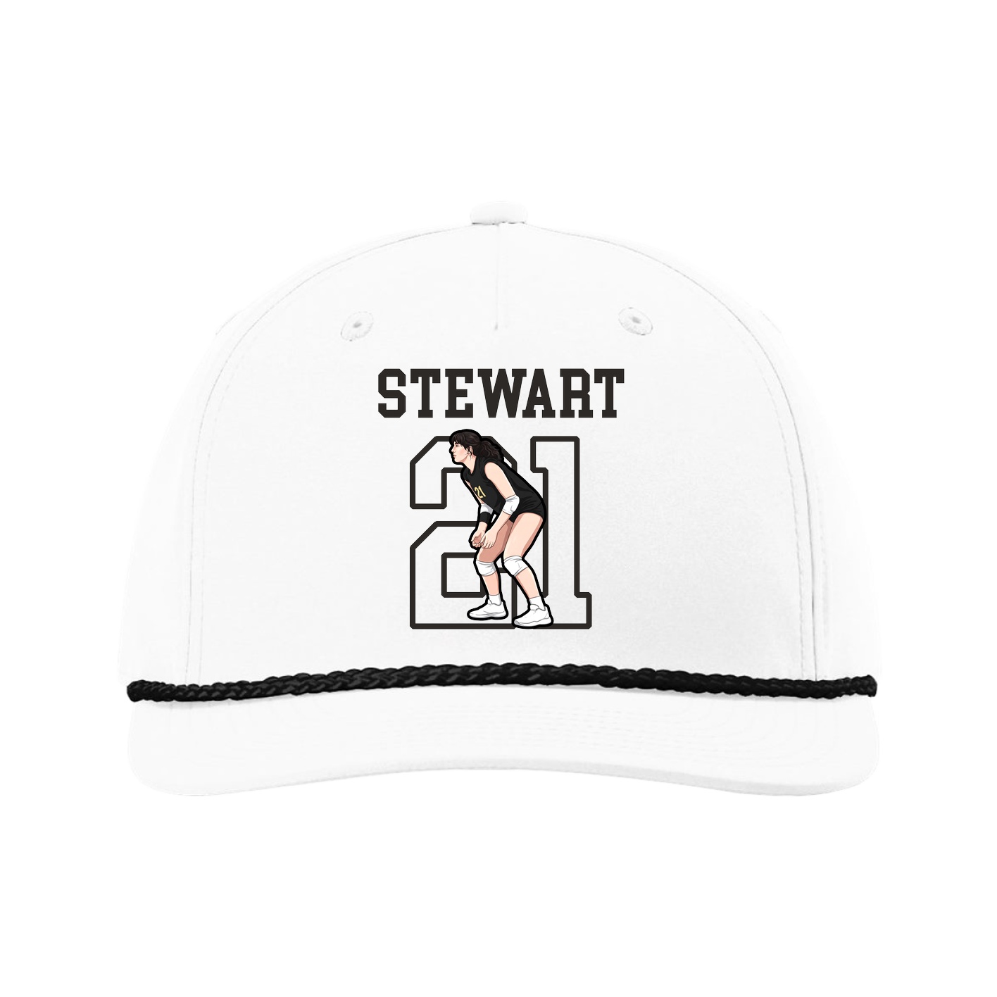 Five-Panel Classic Rope Cap — Shirsey in White