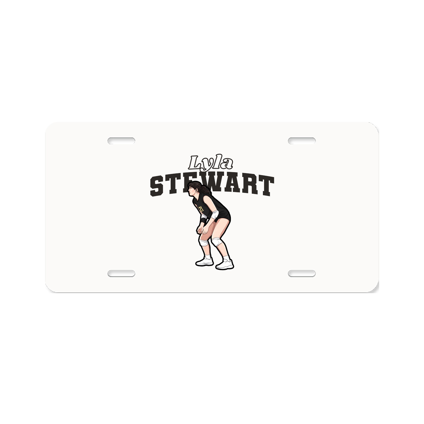 License Plate — Name Arch in Classic