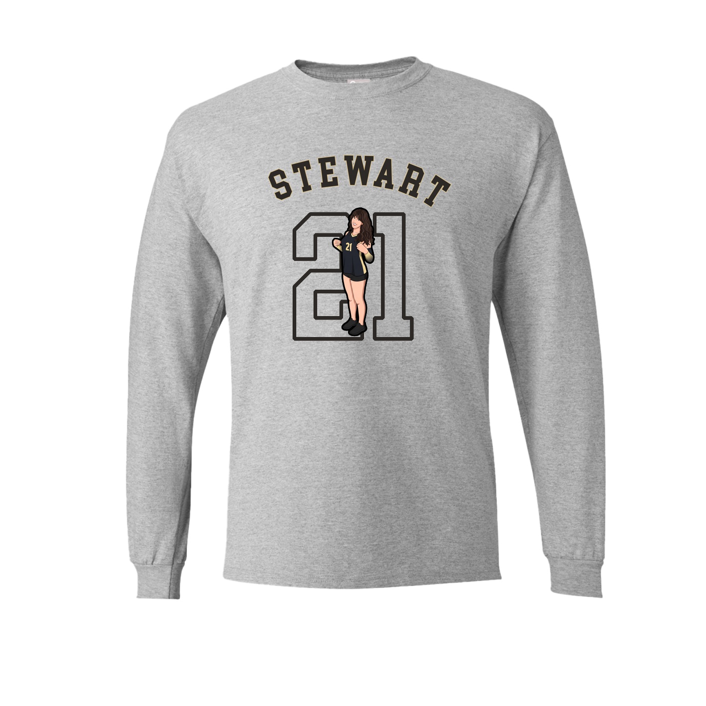 Long Sleeve Tee — Shirsey Arch in Grey