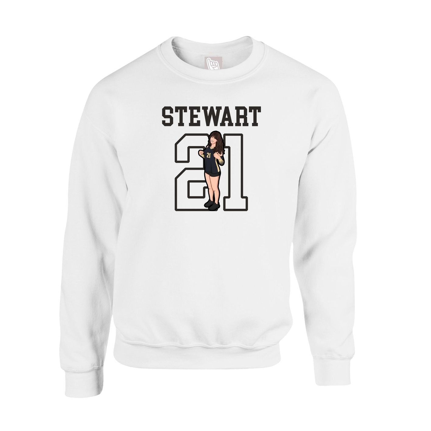 Fleece Crew — Shirsey in White