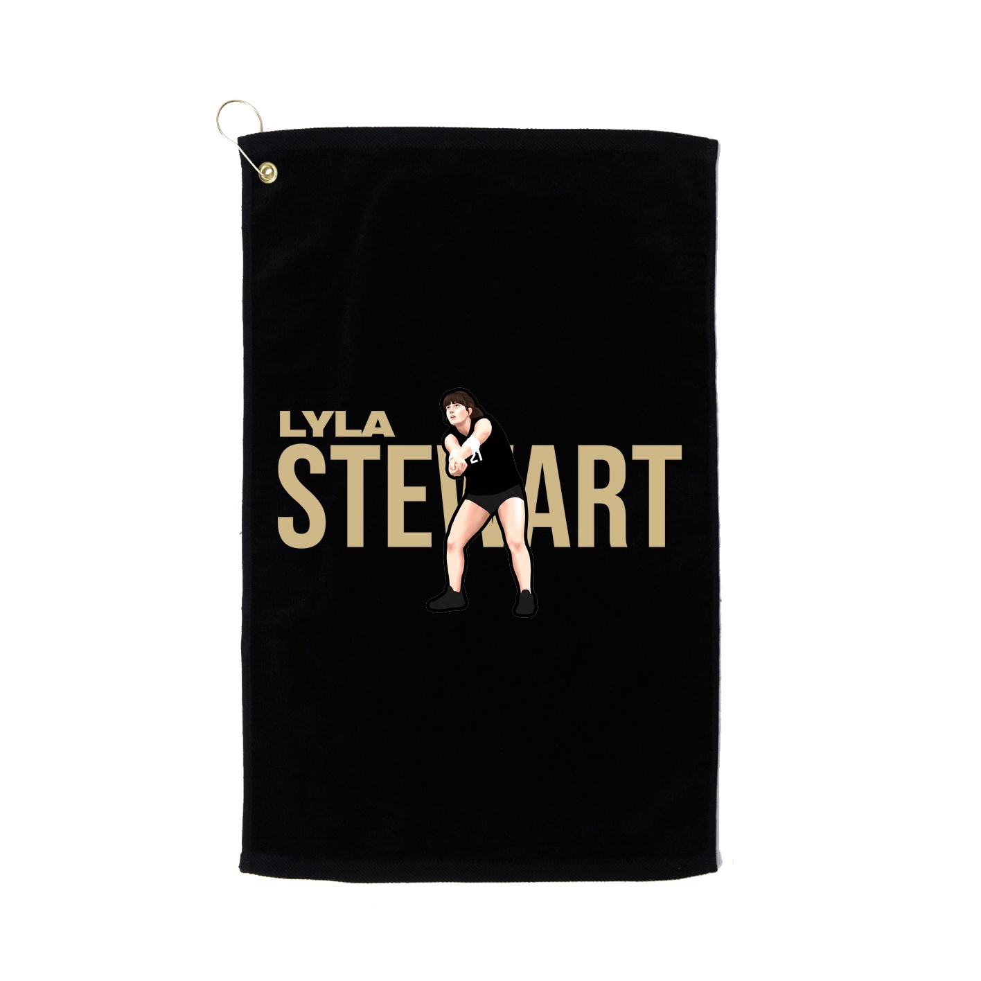 Golf Towel — Player Name in Black