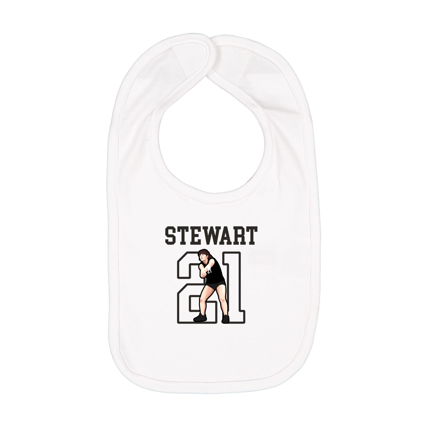Infant Bib — Shirsey in White