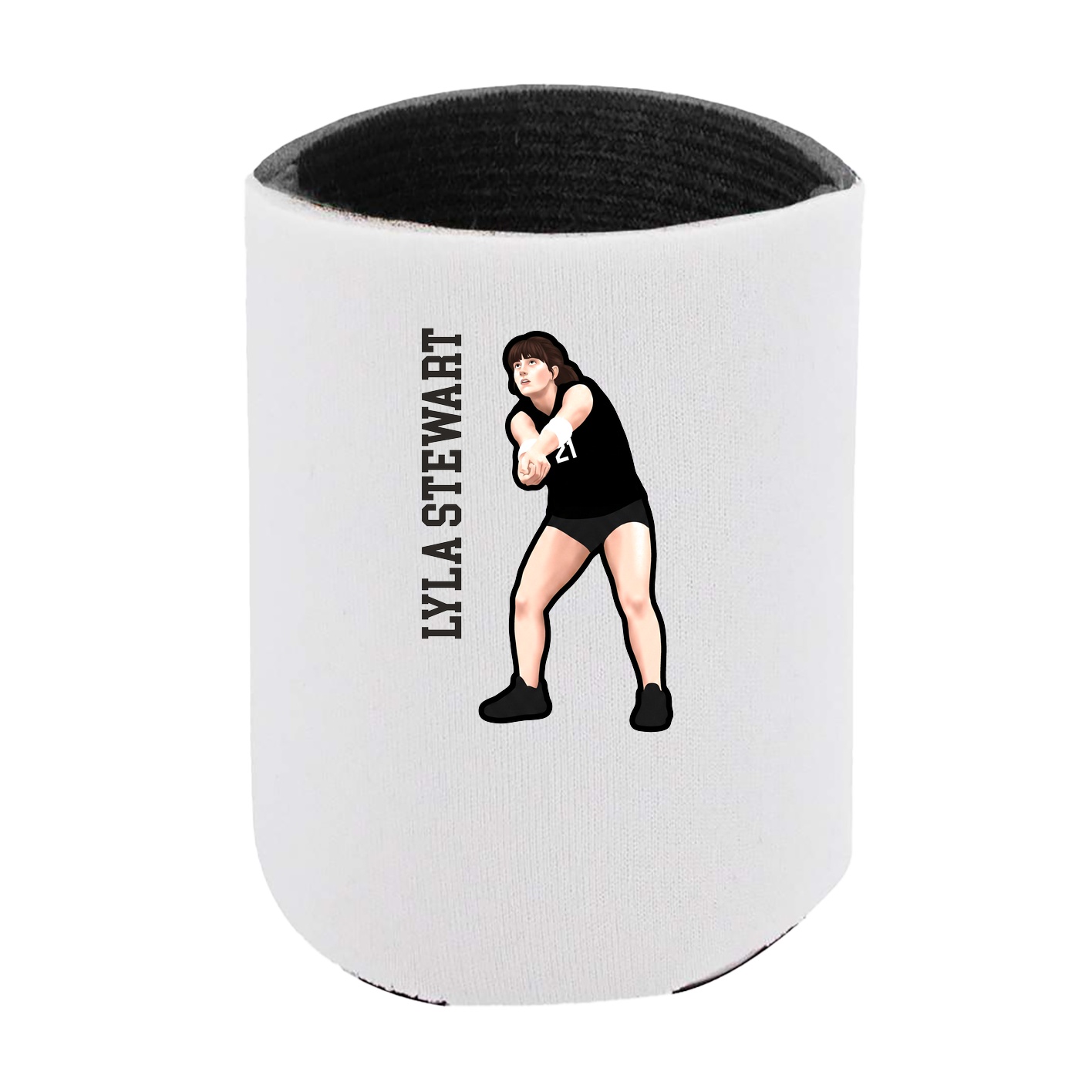 Can Holder — Name Vertical in White
