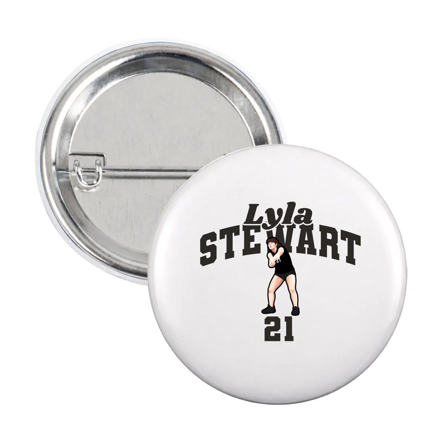 Game Day Button — Signature Arch in White