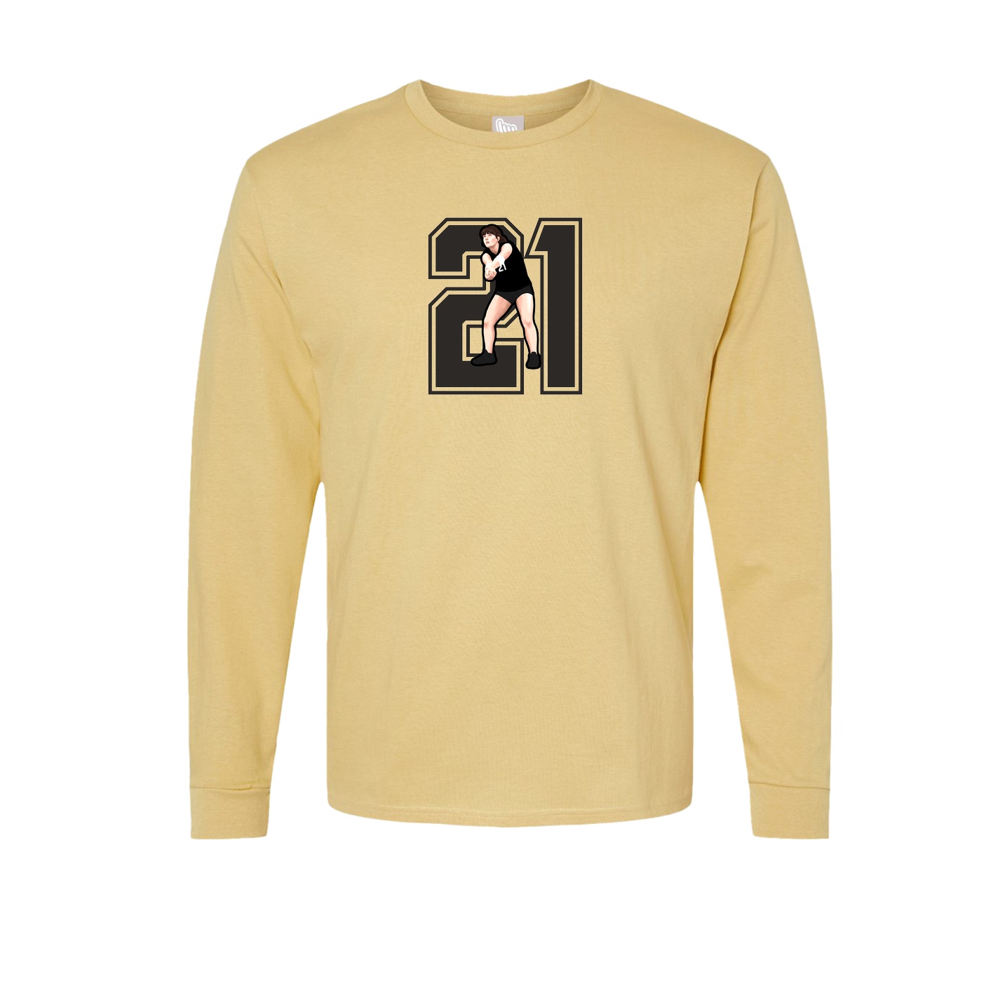 Long Sleeve Tee — Number in Vegas Gold