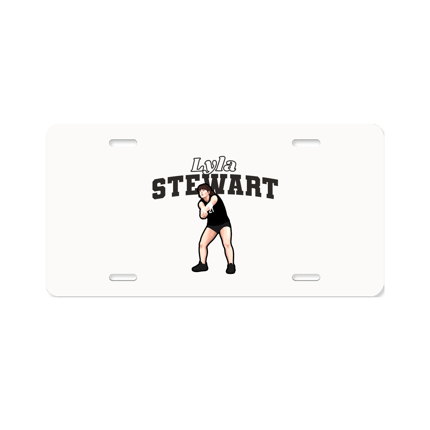 License Plate — Name Arch in Classic