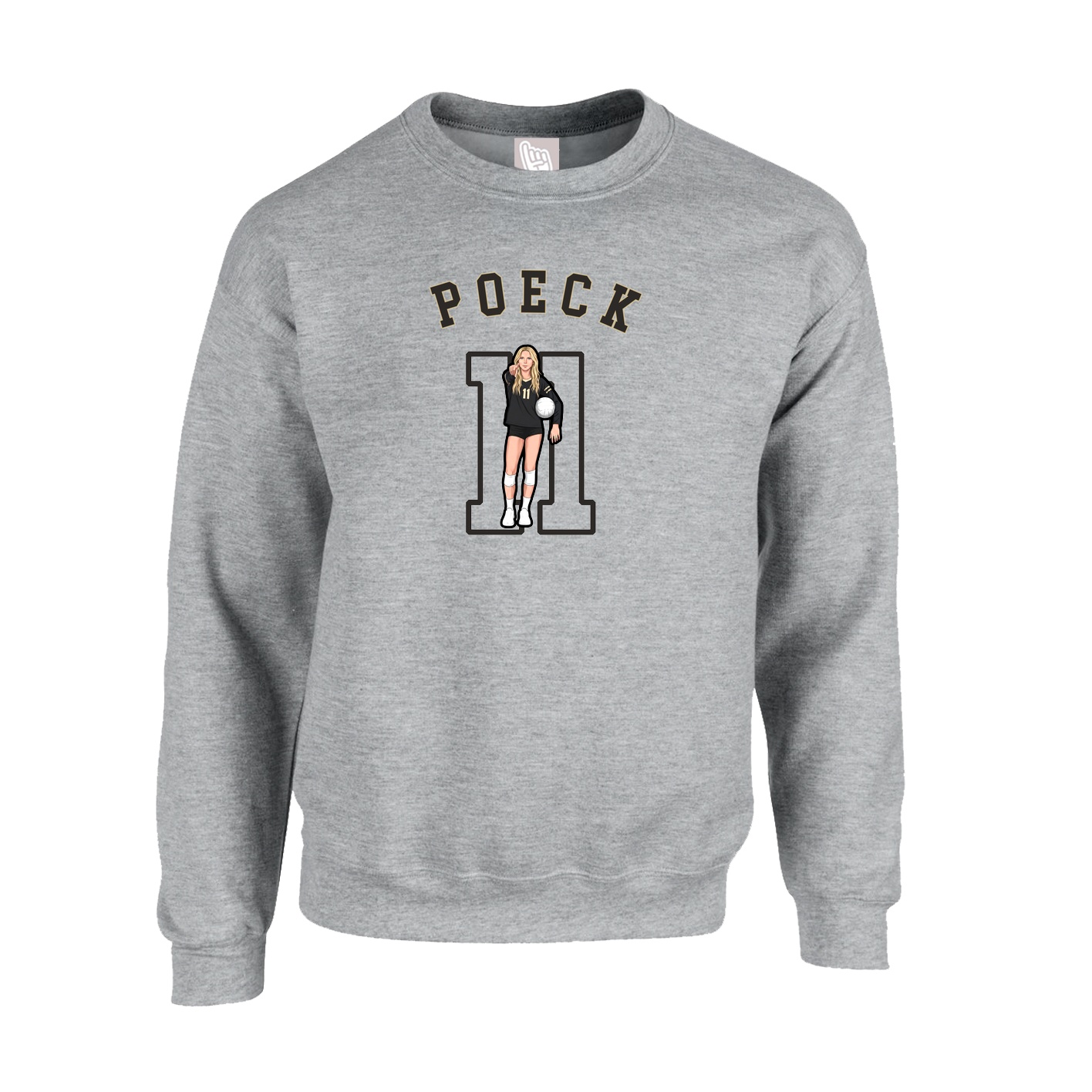 Fleece Crew — Shirsey Arch in Grey