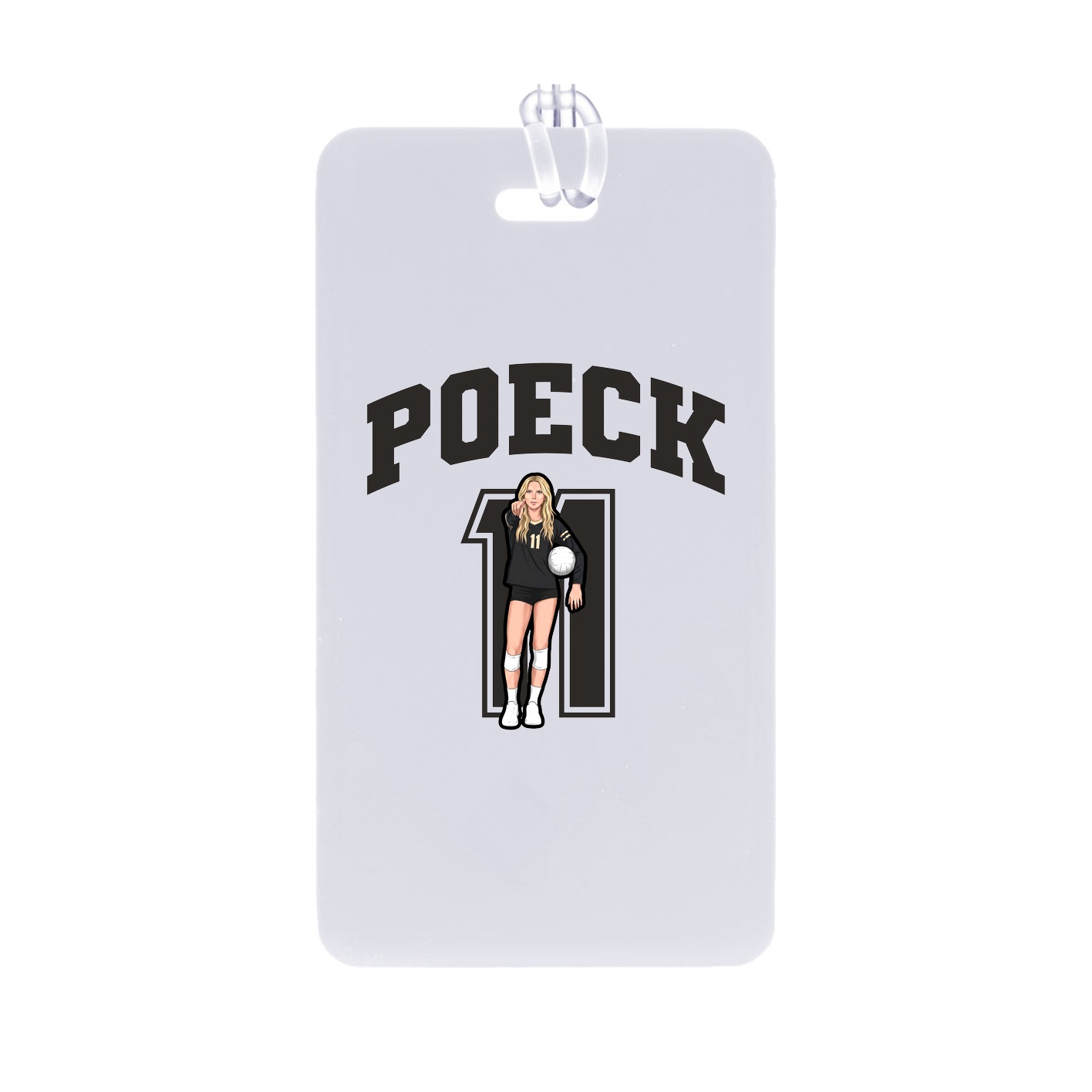 Bag Tag — Number in Classic