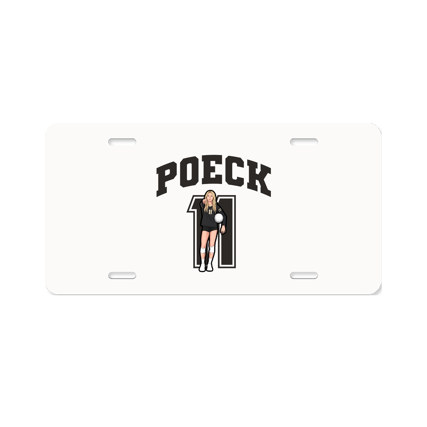 License Plate — Number in Classic