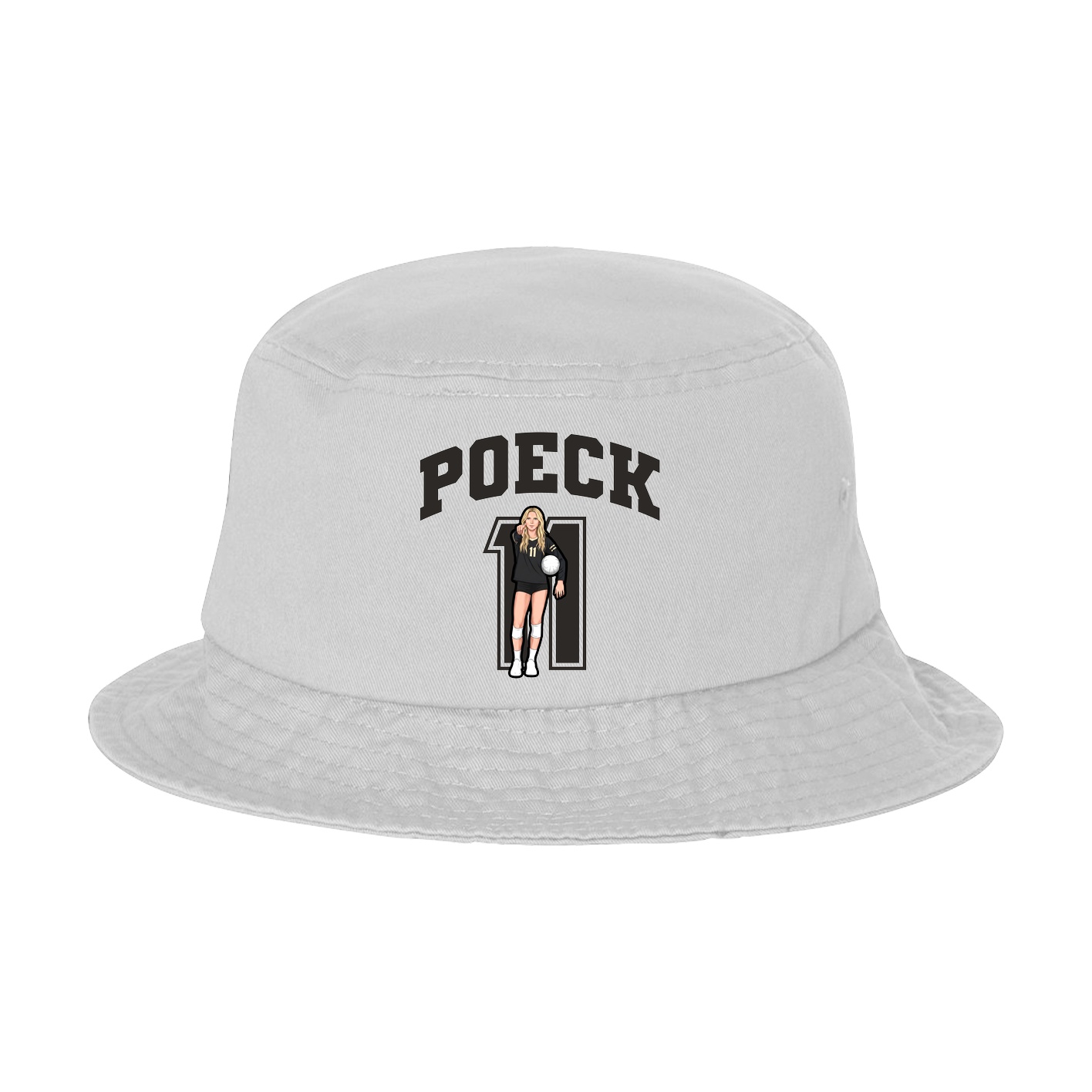 Bucket Cap — Number in White