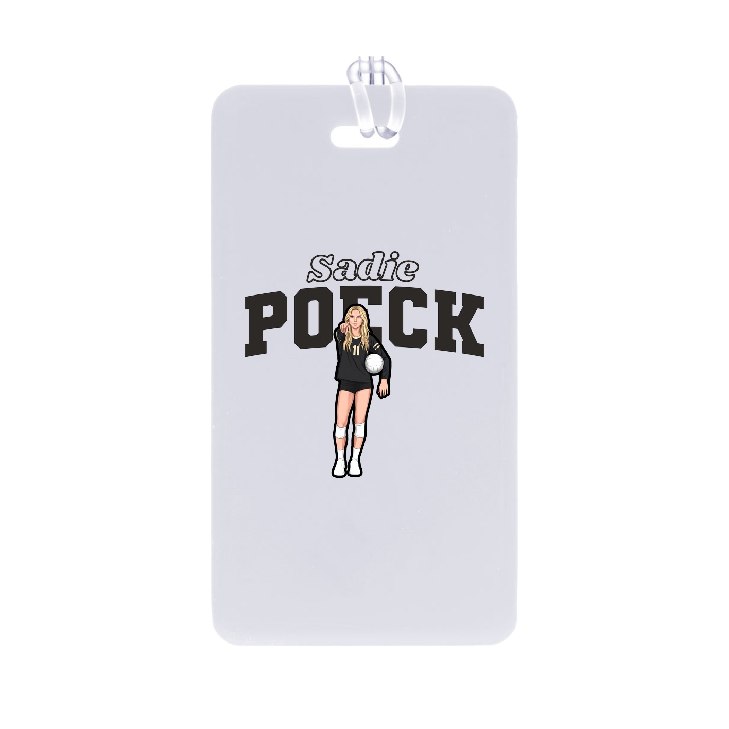 Bag Tag — Name Arch in Classic