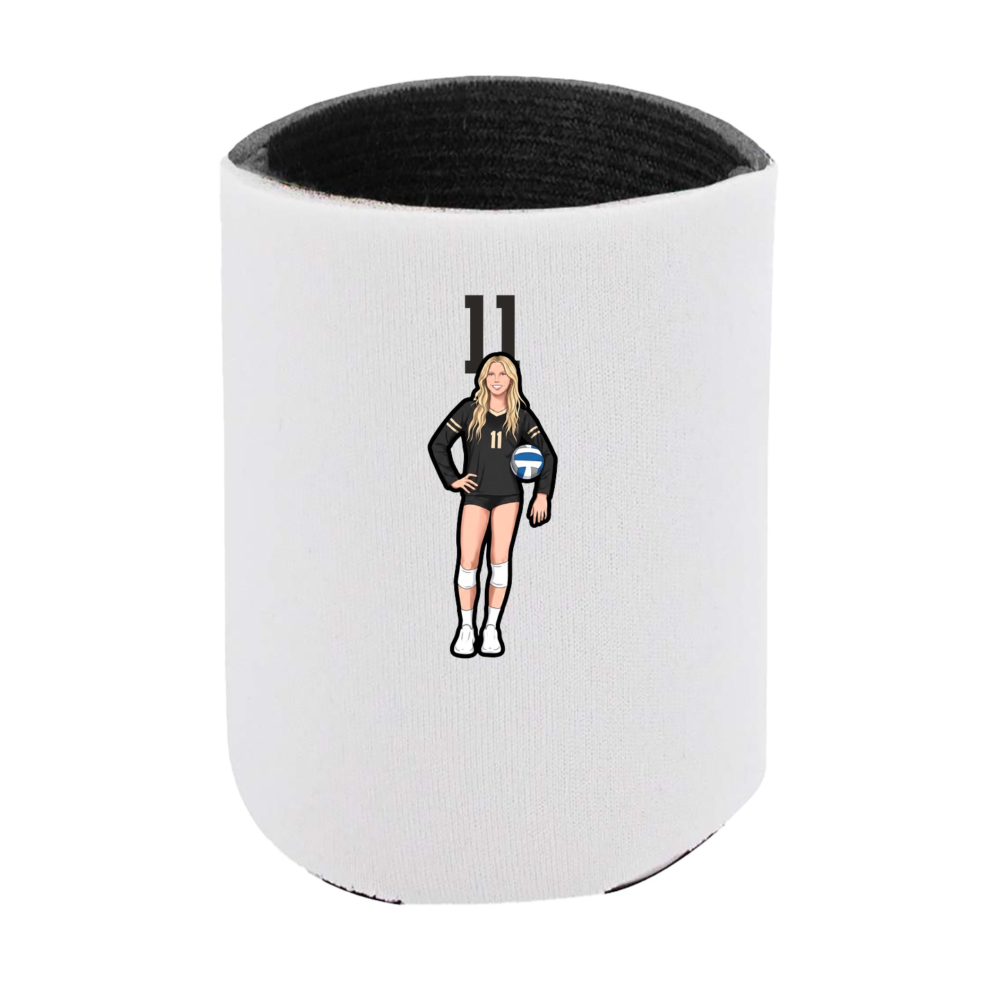 Can Holder — Number Top in White