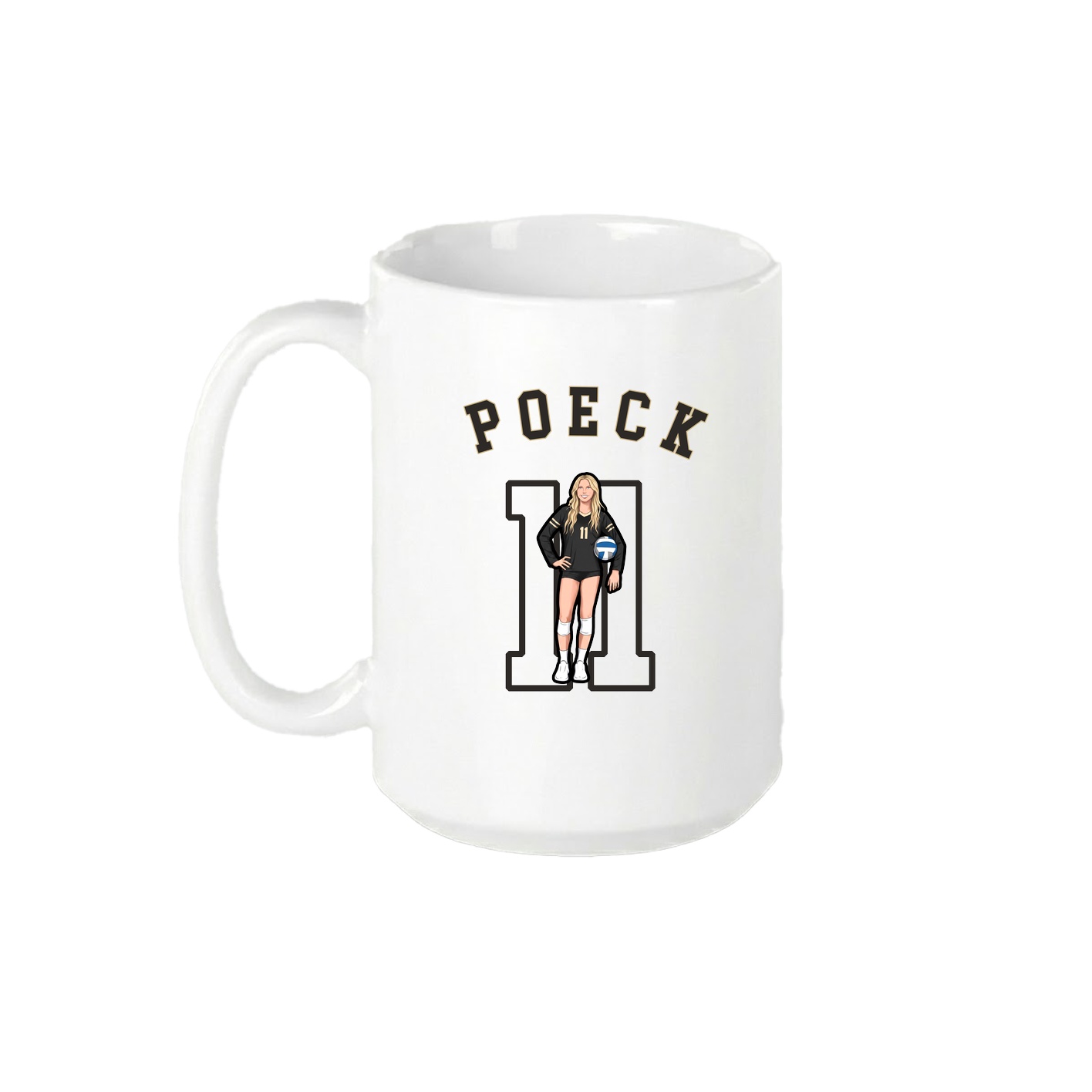 15oz Coffee Mug — Shirsey Arch in White