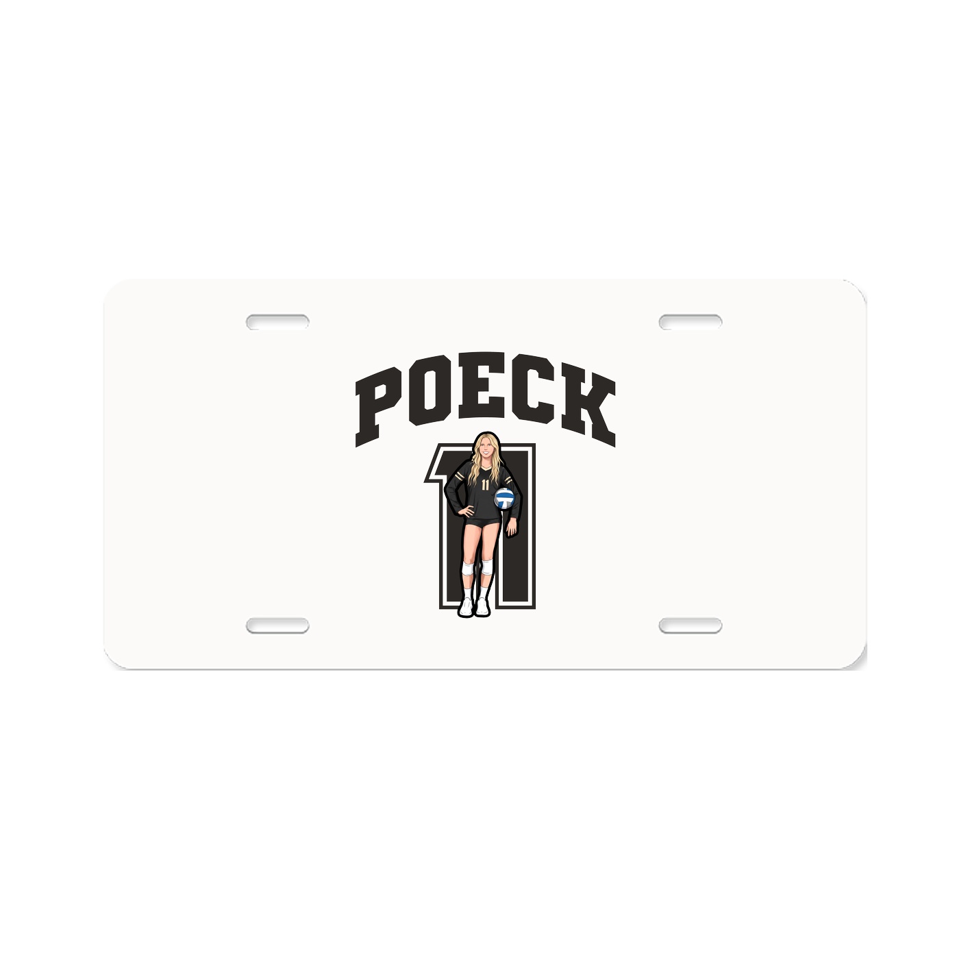 License Plate — Number in Classic