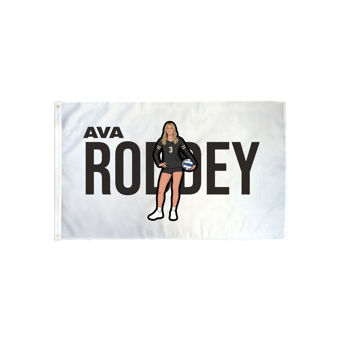 3x5 Flag — Player Name in Classic