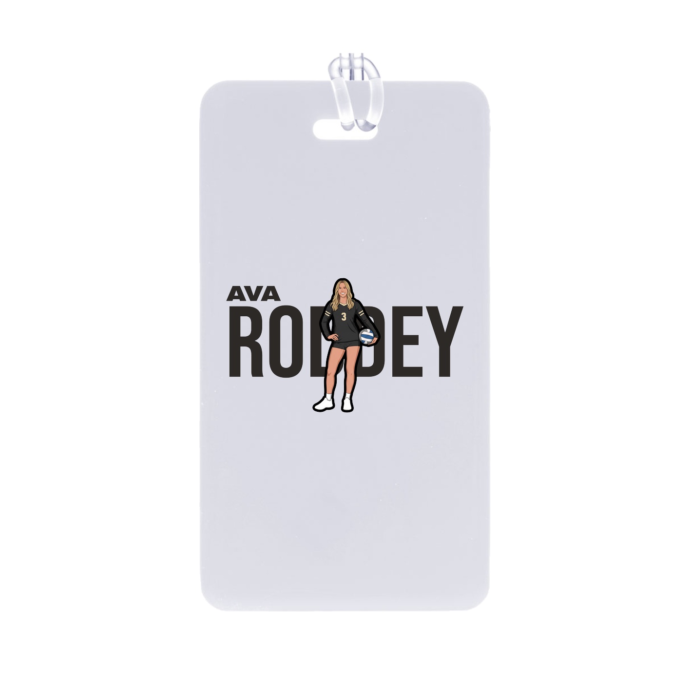 Bag Tag — Player Name in Classic