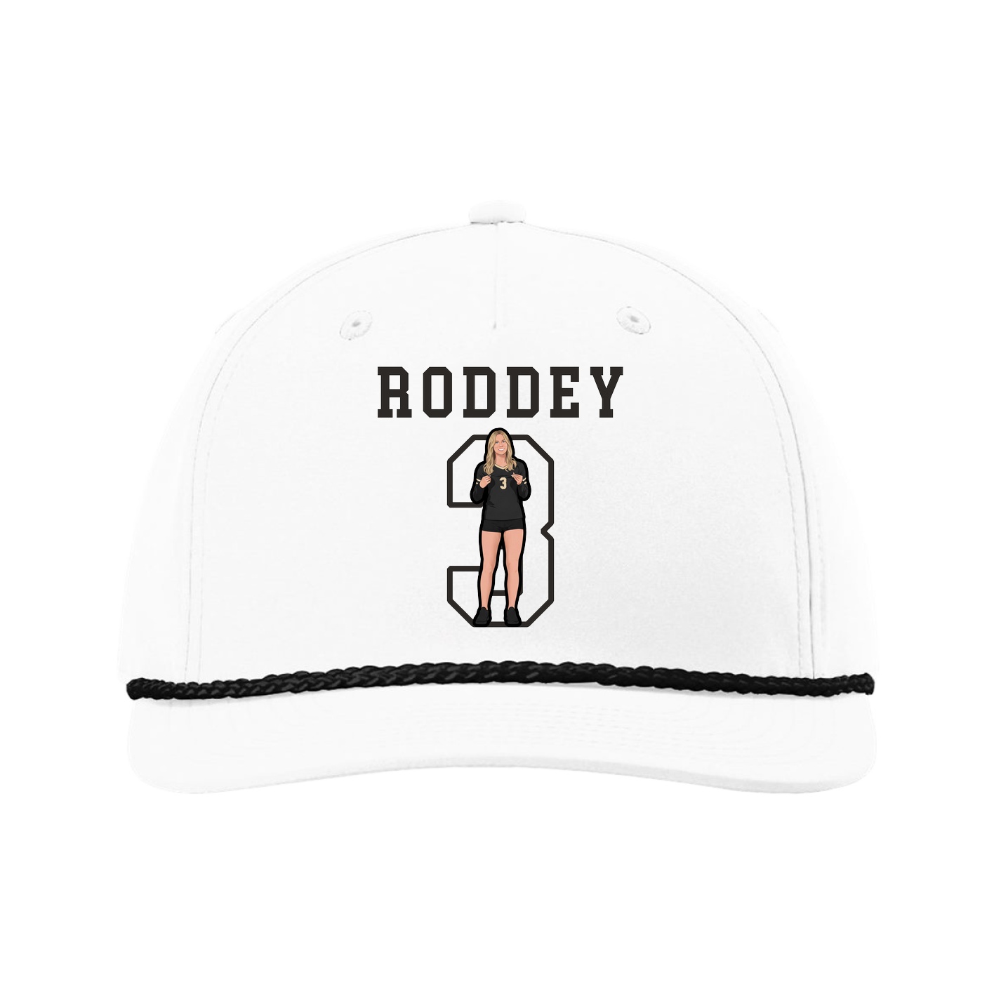 Five-Panel Classic Rope Cap — Shirsey in White