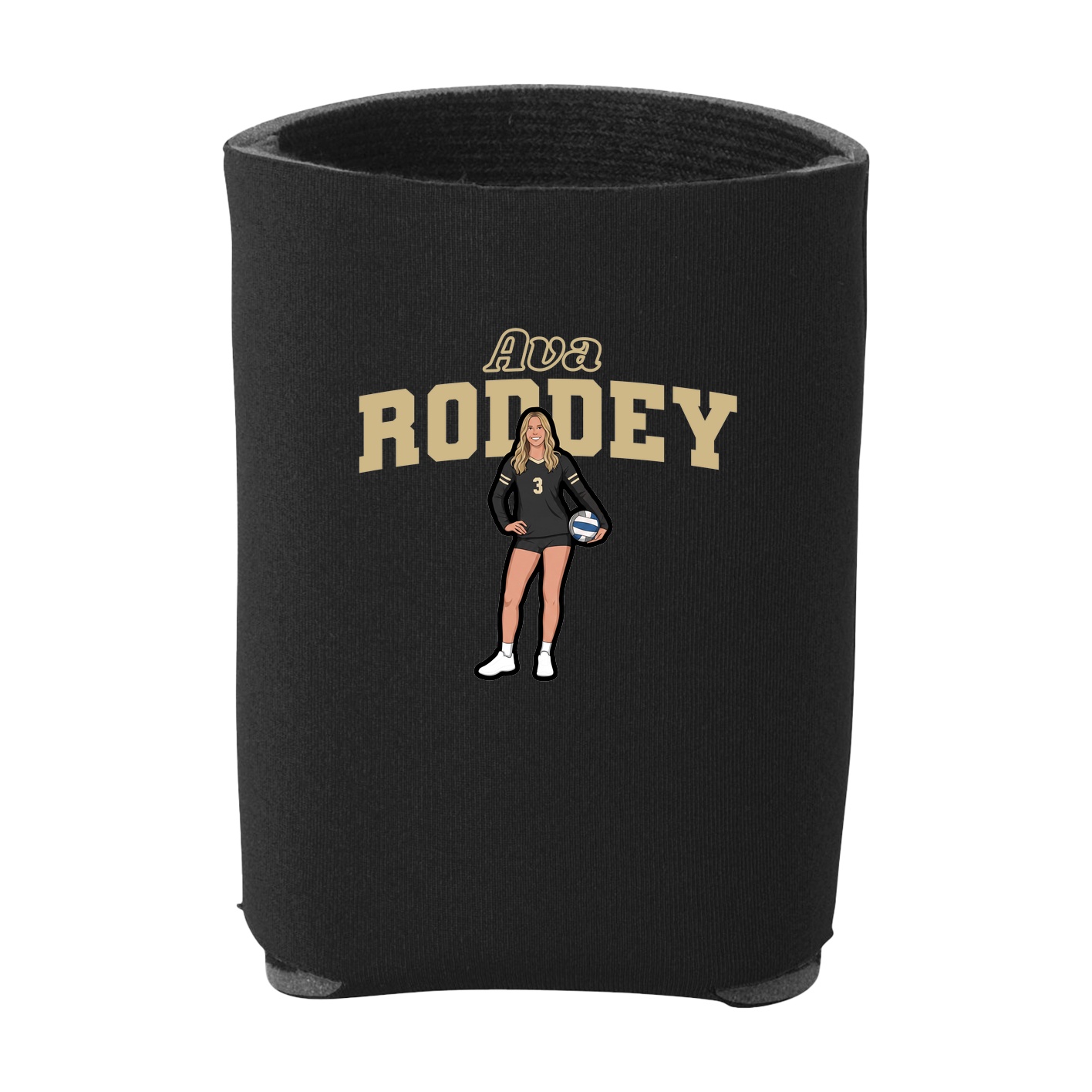 Can Holder — Name Arch in Black