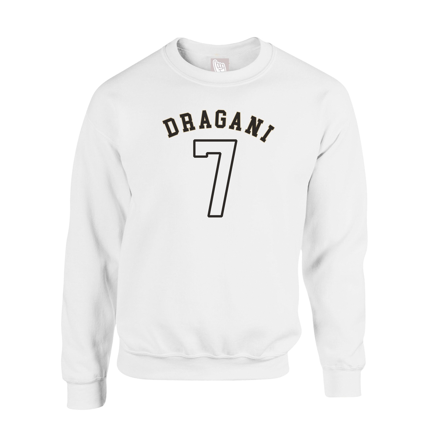 Fleece Crew — Shirsey Arch in White